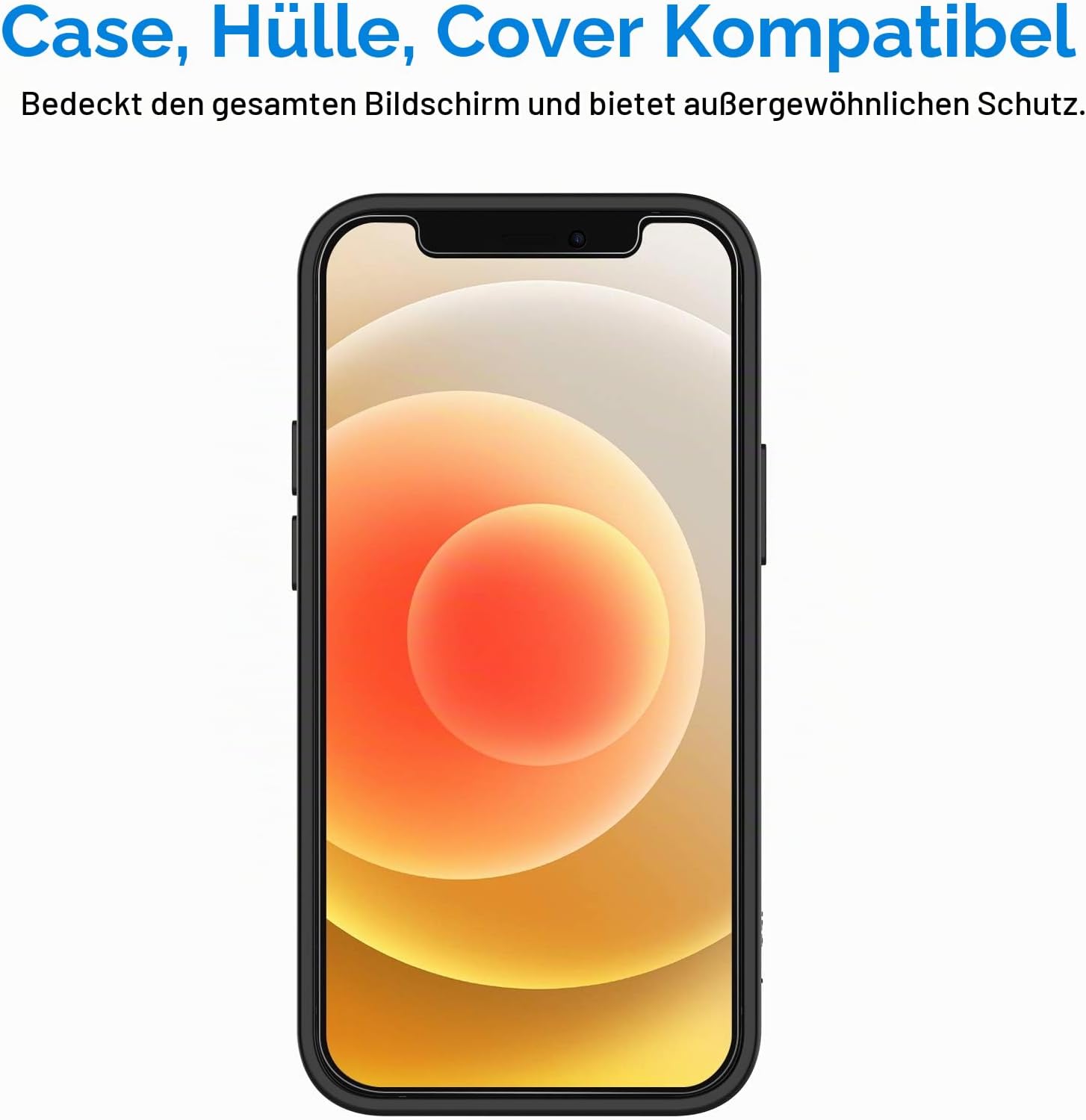 Detalle de JETech Schutzfolie iPhone 12/12 Pro 6,1 Zoll 3er Pack