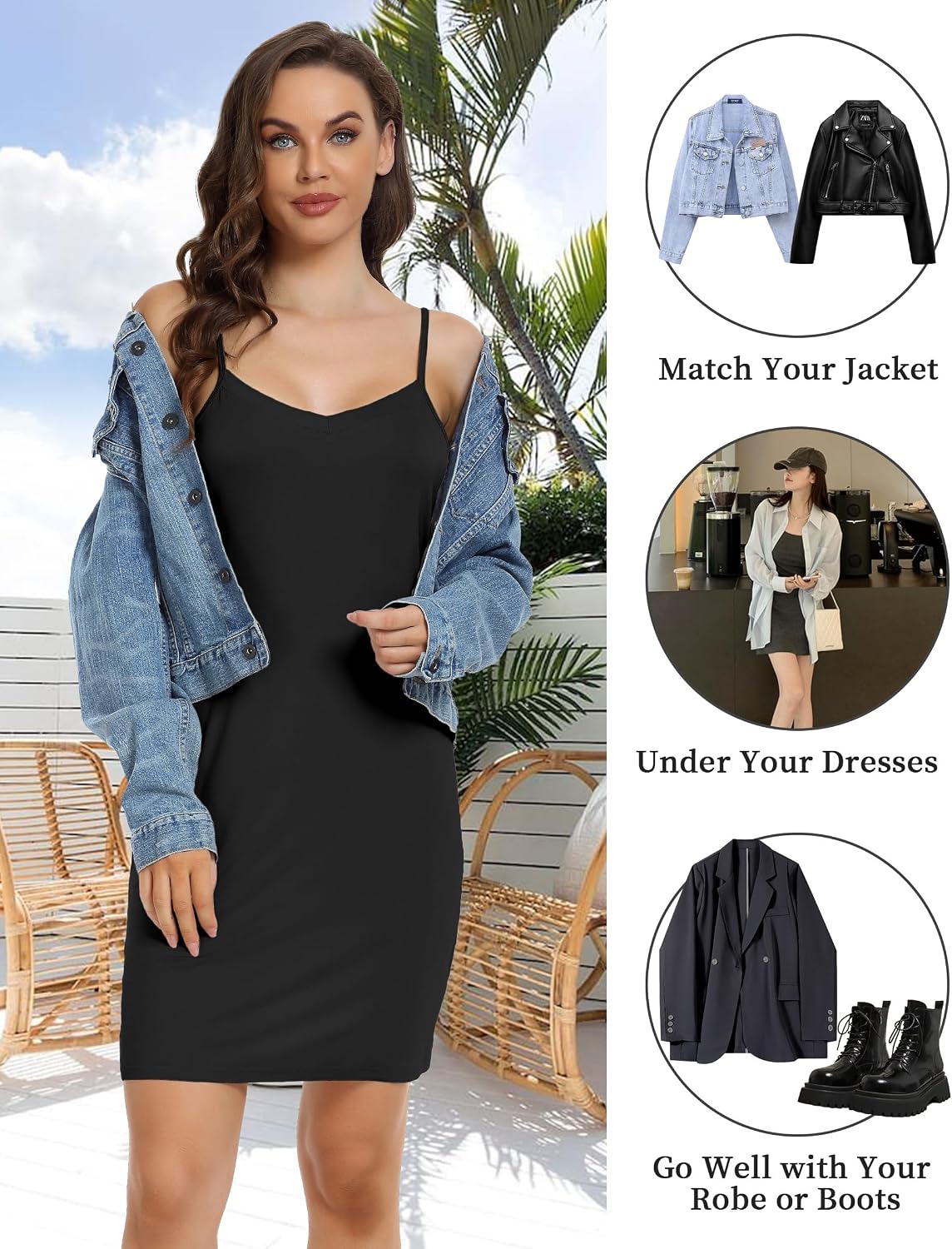 Thumbnail 4 de Sopesil Sottovesti da Donna: Sottoveste Completa Senza Spalline in Modal/Spandex