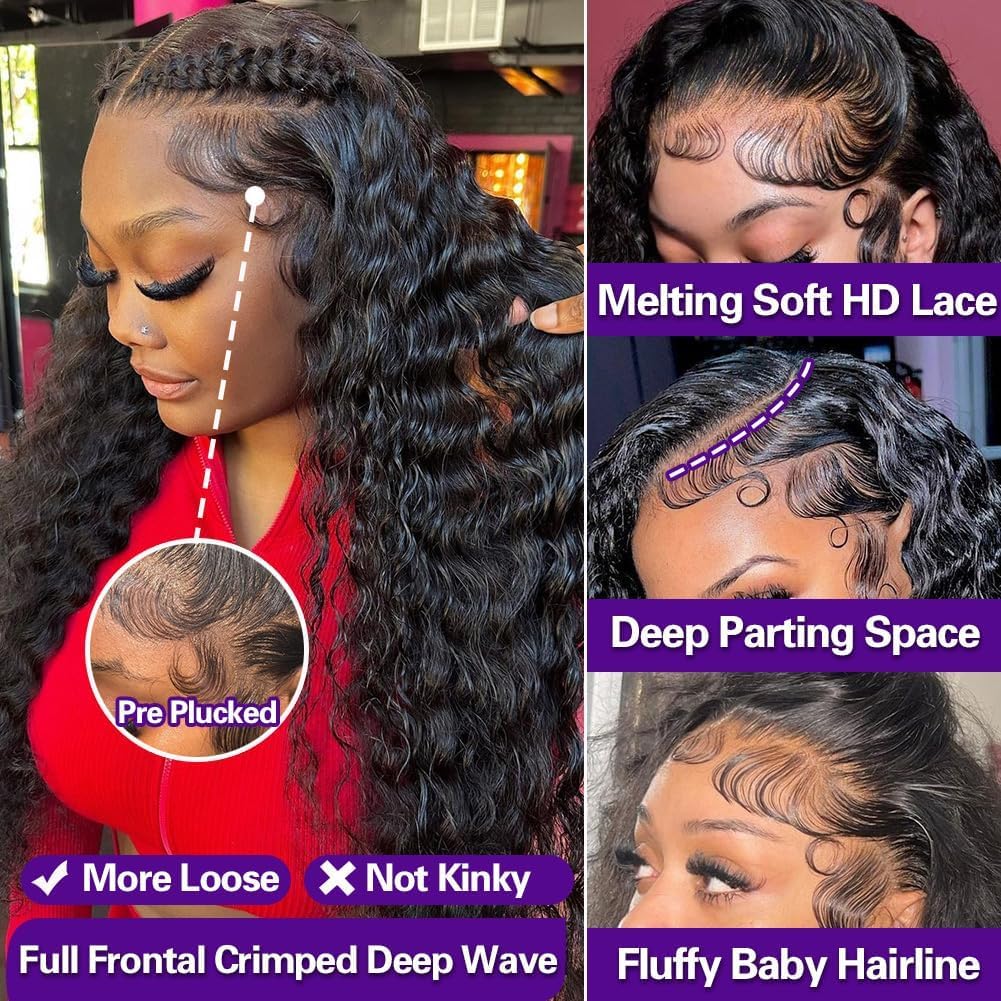 Thumbnail 1 de Durya Deep Wave 30-inch 220% Density Wig