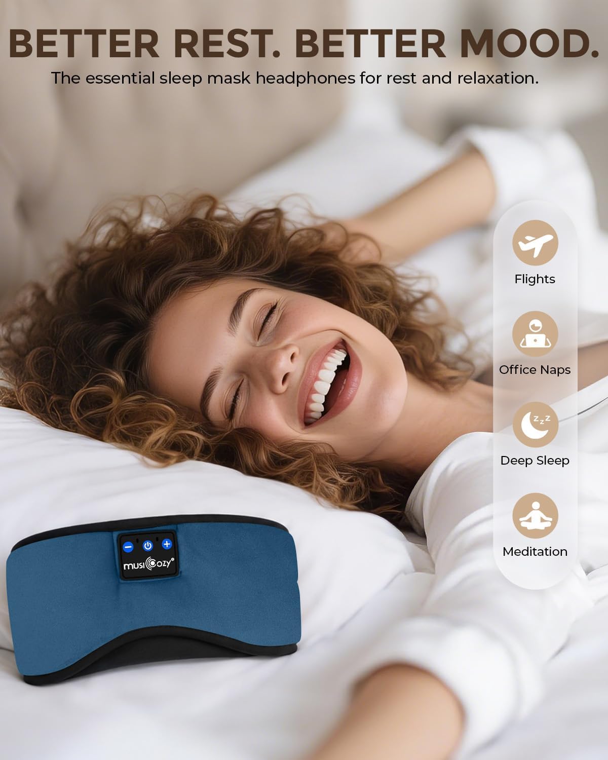 Thumbnail 5 de MUSICOZY Sleep Mask Headphones review: soft breathable eye mask with Bluetooth audio for shift-free sleep
