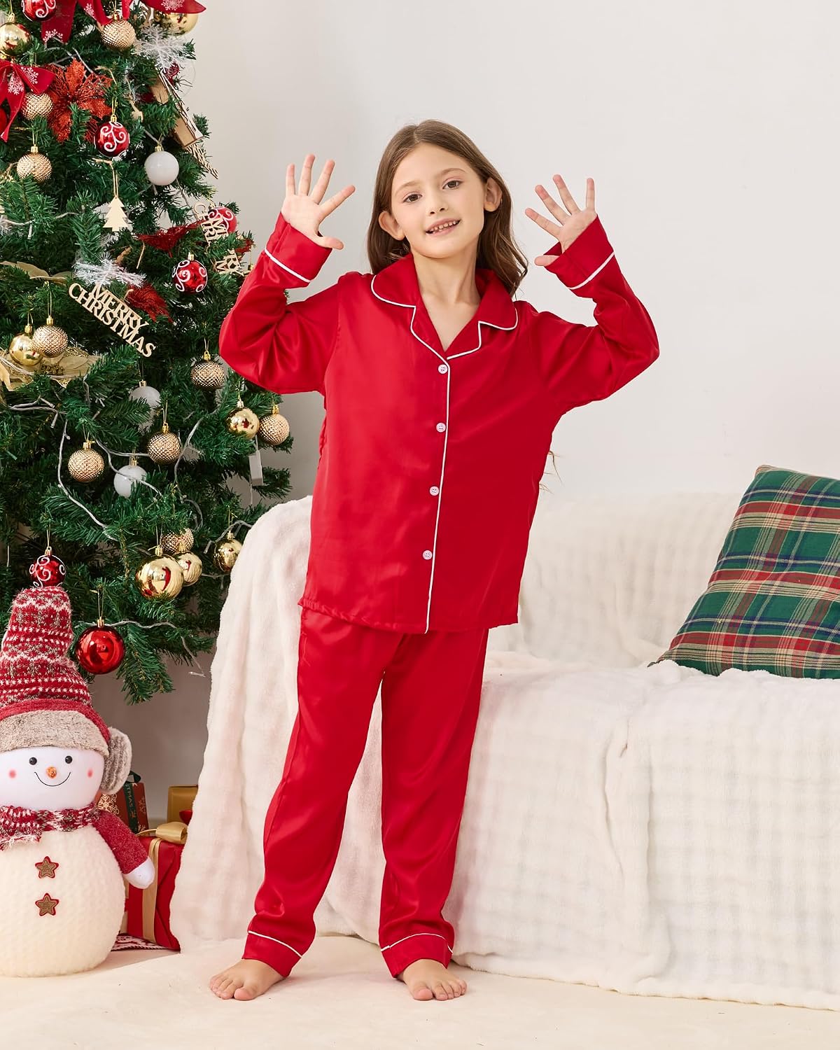 Detalle 2 de LYSTAO Christmas Pajamas in Satin