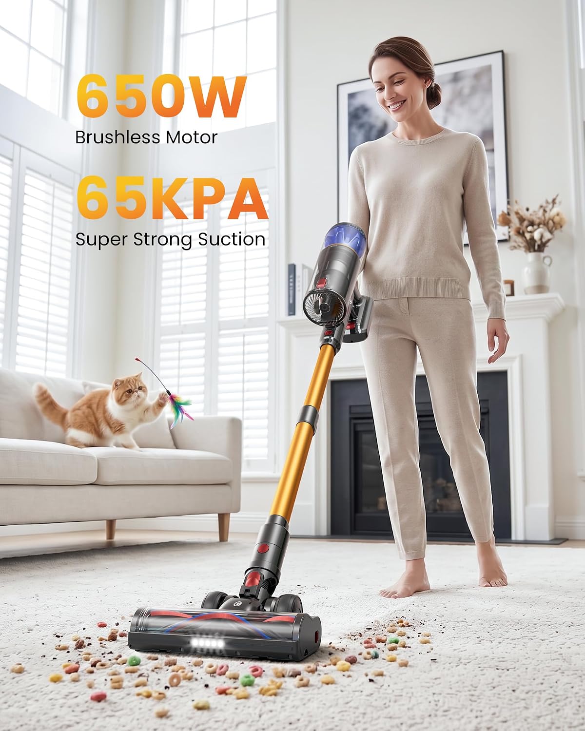 Detalle de Cordless Vacuum Cleaner 65KPA