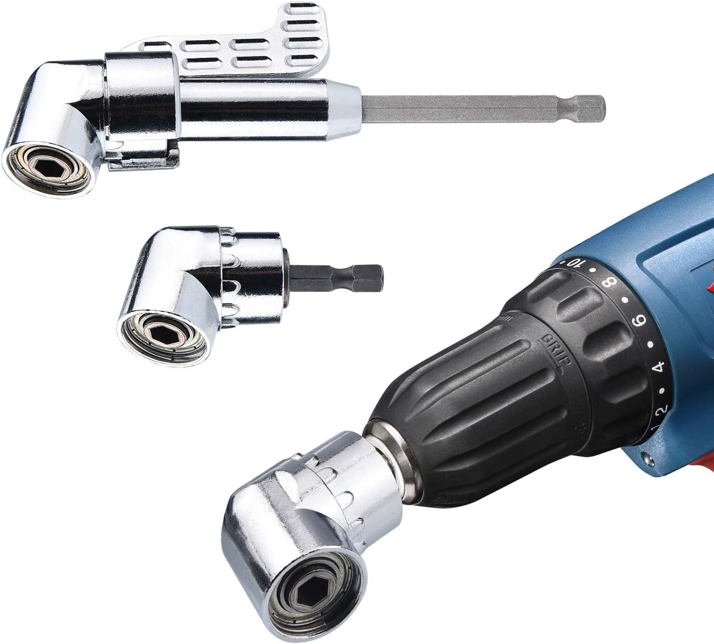 Detalle 2 de JIZZU 1/4" Adaptateur 105° pour perceuse đ