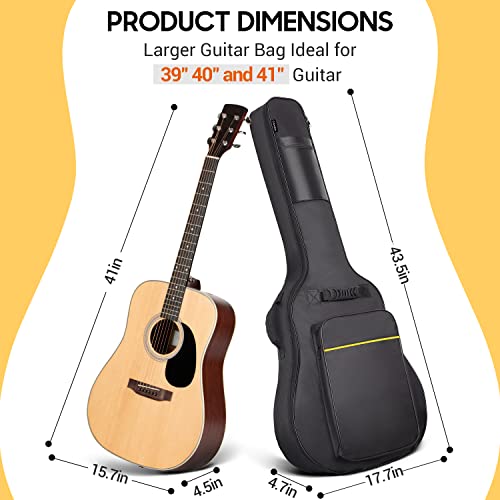 Thumbnail 6 de CAHAYA 41 In Acoustic Guitar Bag CY0152: Durable 0.35in Padding, Water-Resistant Gig Bag
