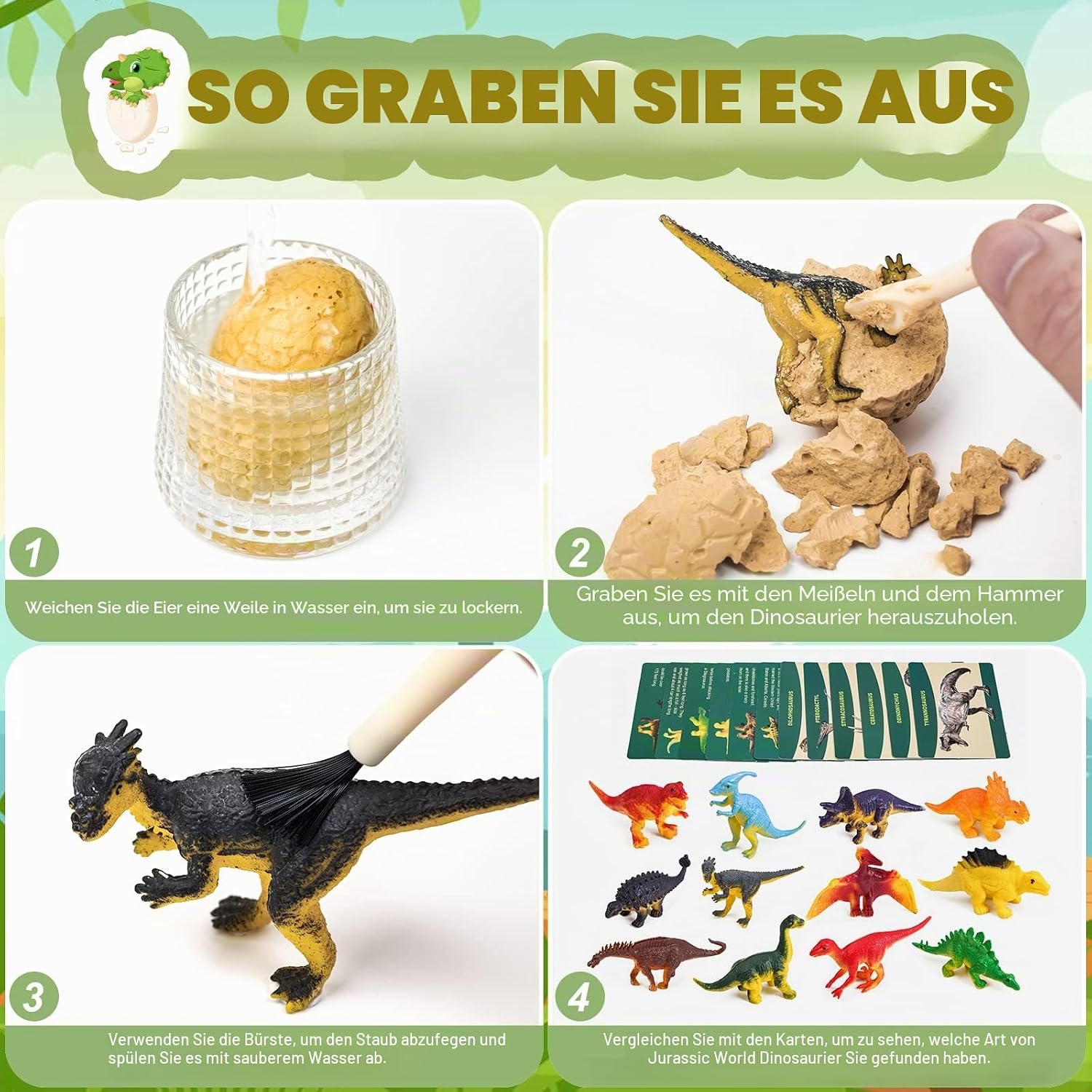 Thumbnail 3 de Joozmui Dino Ausgrabungsset für Kinder Spielzeug 🦖