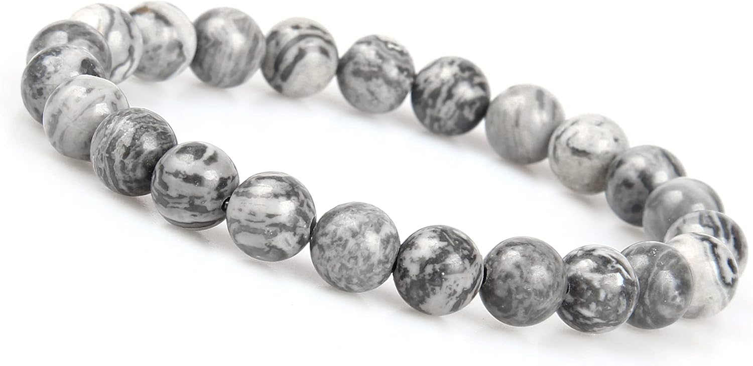 Thumbnail 6 de Bracelet de perles de chakra en jaspe 8 mm ⚙