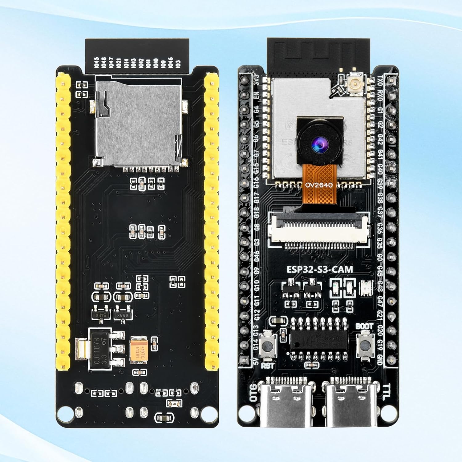 Thumbnail 1 de diymore ESP32-CAM Development Board für ESP32-S3 (WiFi/Bluetooth, Dual-Core, TF-Kartenmodul)