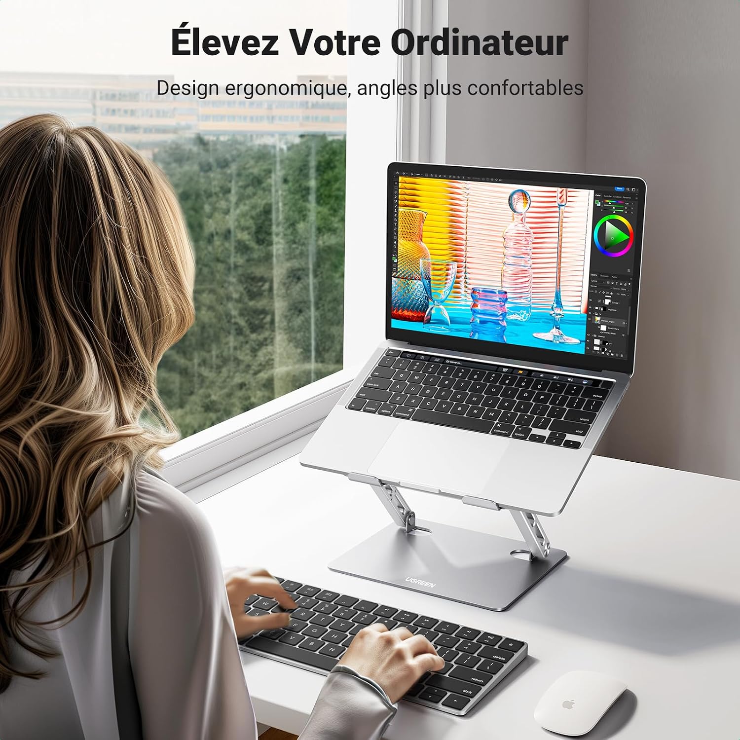 Detalle 2 de UGREEN Support ordinateur portable 10–17,3 pouces