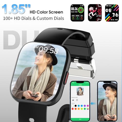Detalle de Ddidbi Reloj Inteligente Hombre/Mujer 1.85" con 112 Modos Deportivos, IP68, Llamadas Bluetooth y Monitor de Salud