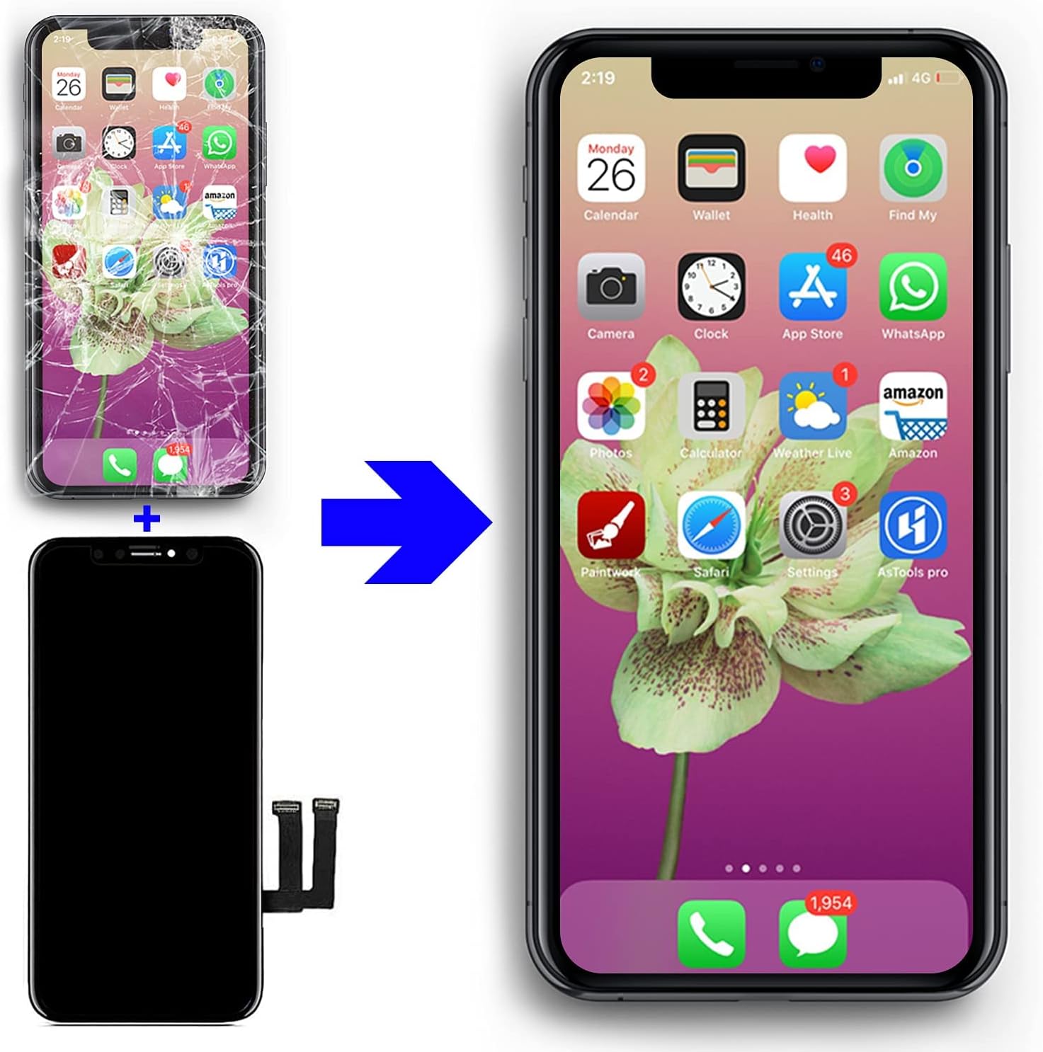 Thumbnail 5 de Brinonac iPhone 11 6.1-inch LCD screen kit