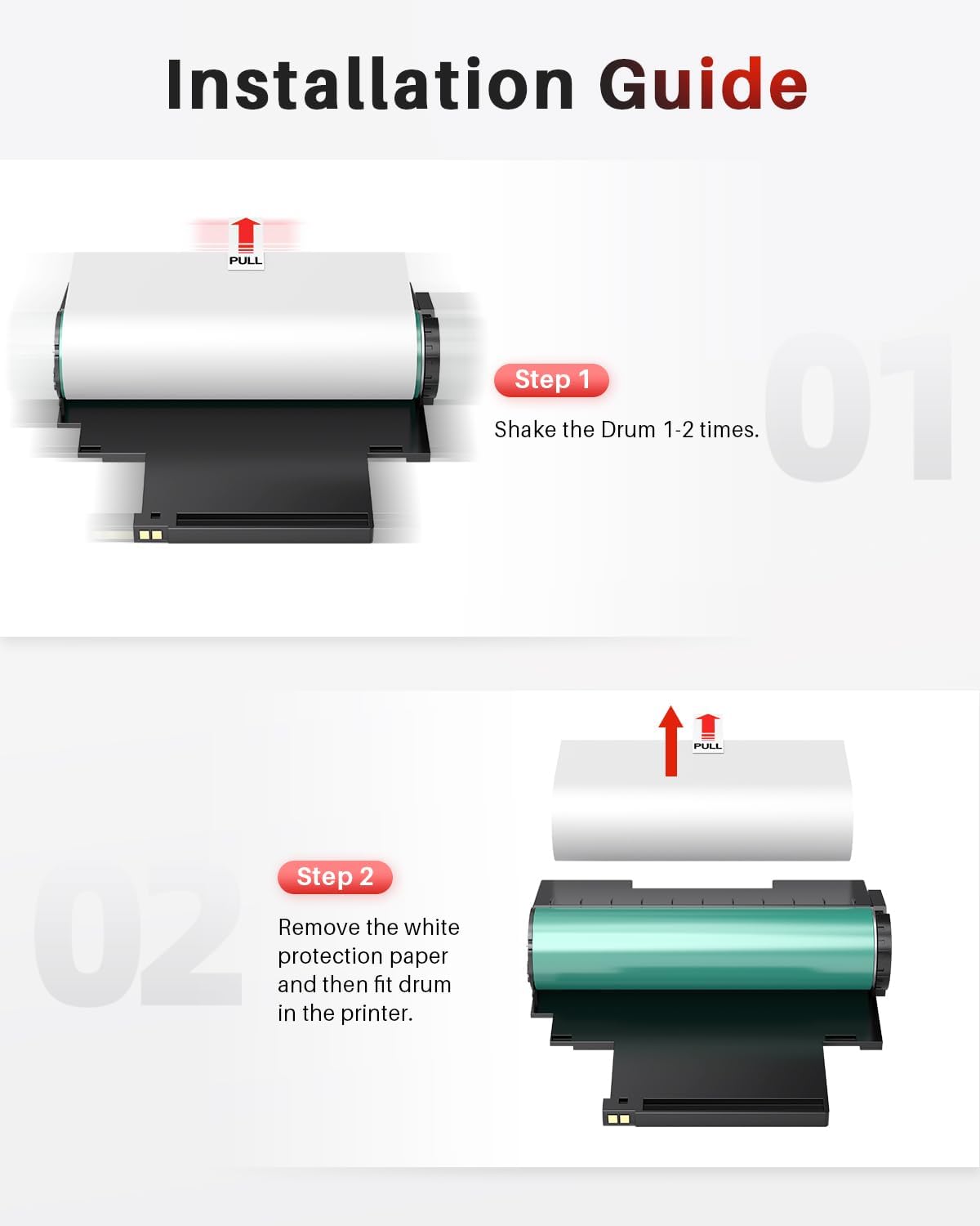 Detalle 2 de Halloya 120A W1120A Trommeleinheit – kompatibel mit HP Color Laser MFP 179fnw/178nw/150nw/150a (1 Pack)