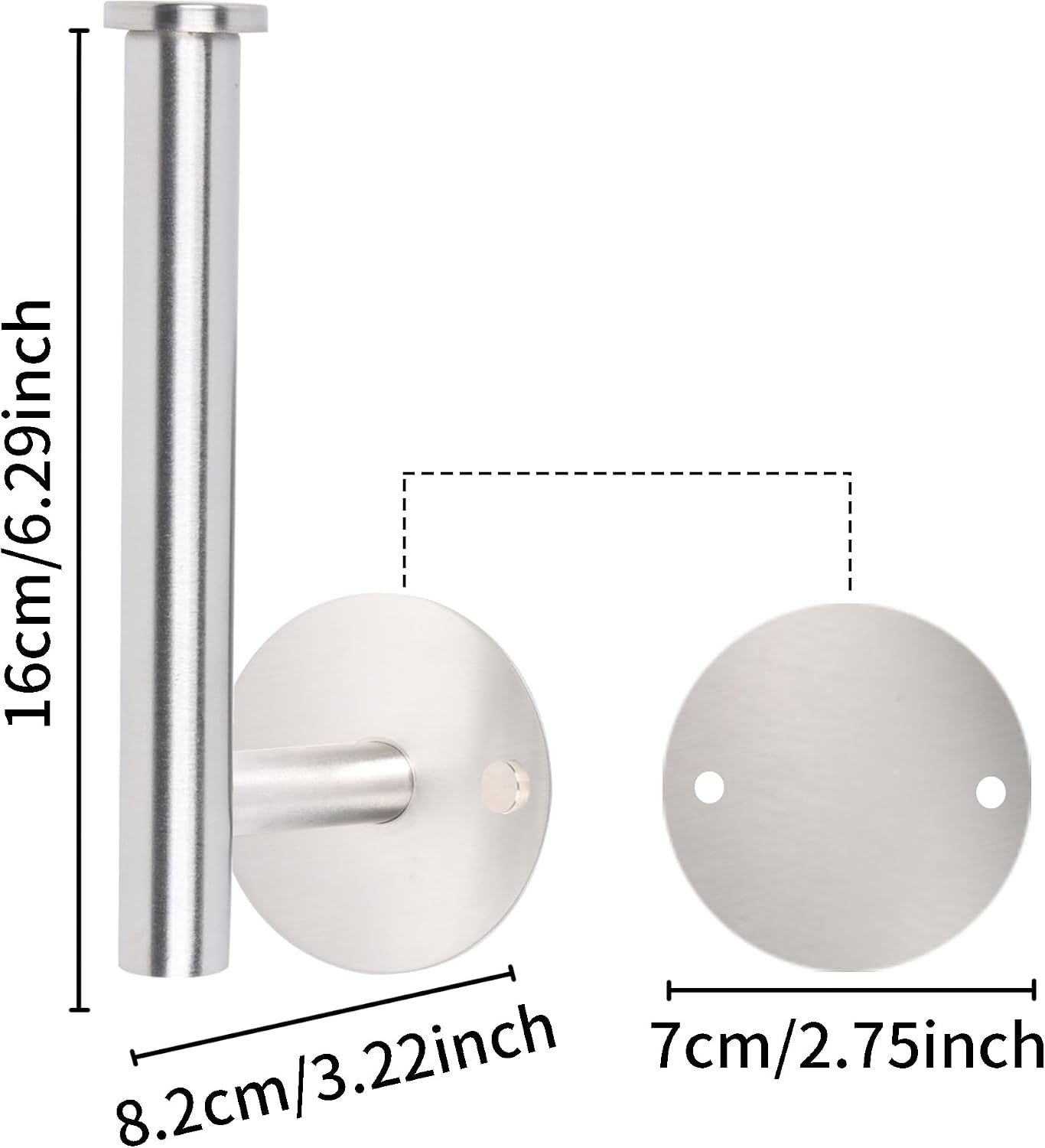 Detalle 2 de OCIOLI Curtain Tiebacks gordijnhouders, zelfklevend, 304 roestvrij staal, zilver