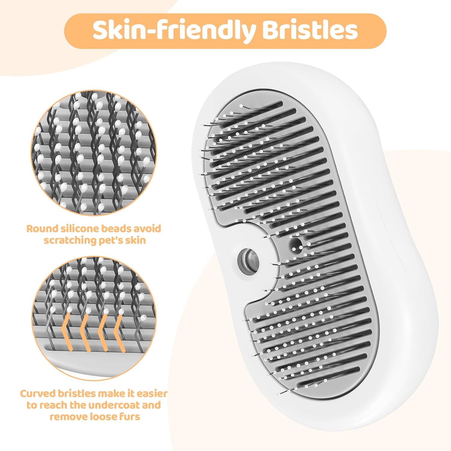 Detalle de Nepfaivy Cat Steam Brush for Grooming