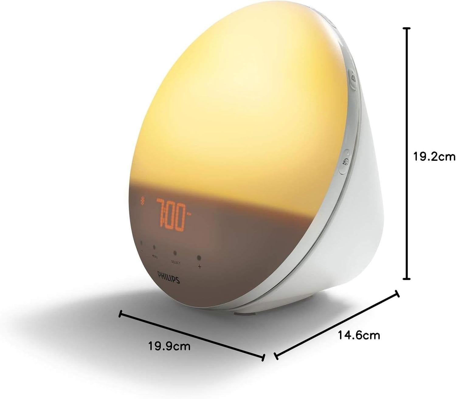 Thumbnail 2 de Philips HF3531/01 Wake-up Light con display touch, 7 suonerie e radio FM