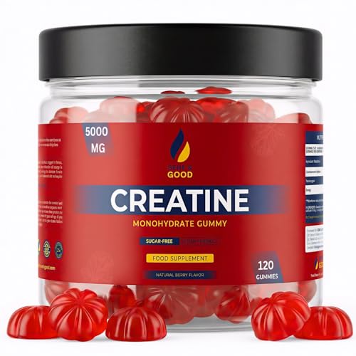 Detalle de Gene & Good Créatine Monohydrate 5000 mg – 120 Gummies Véganes & Halal, Arôme Baies