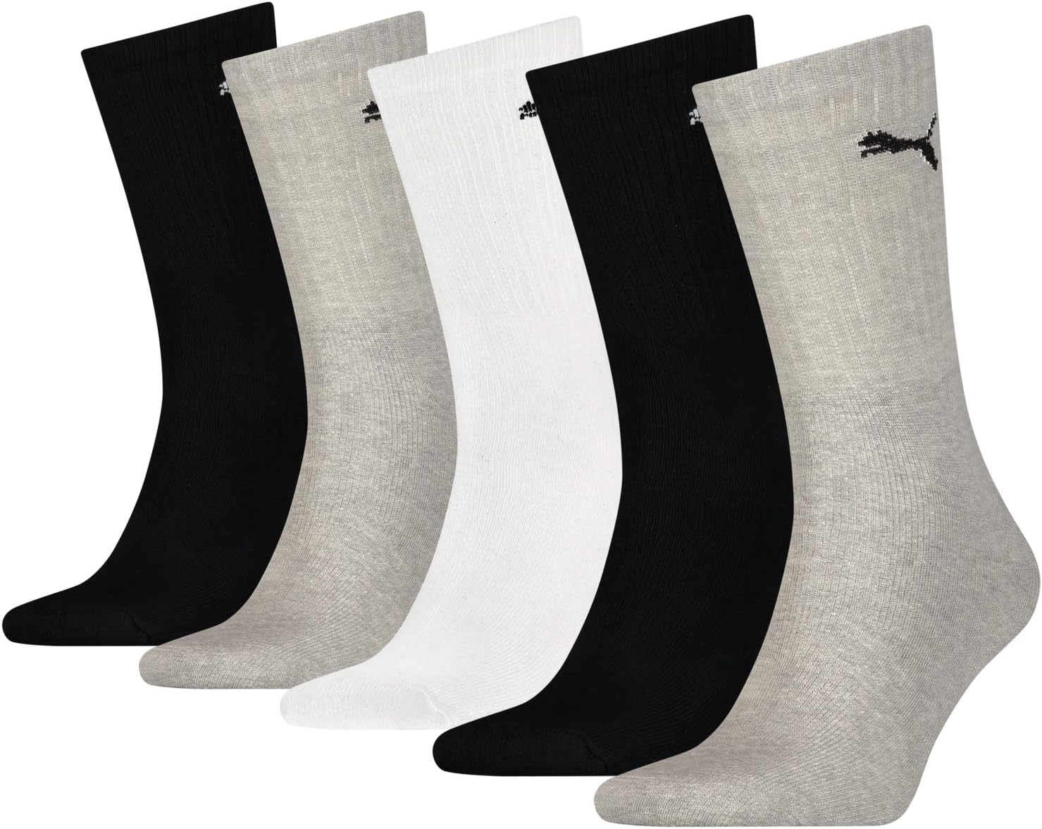Detalle de PUMA Crew Calzini Unisex Adulto (Pacco da 5): comfort e morbidezza per ogni passo
