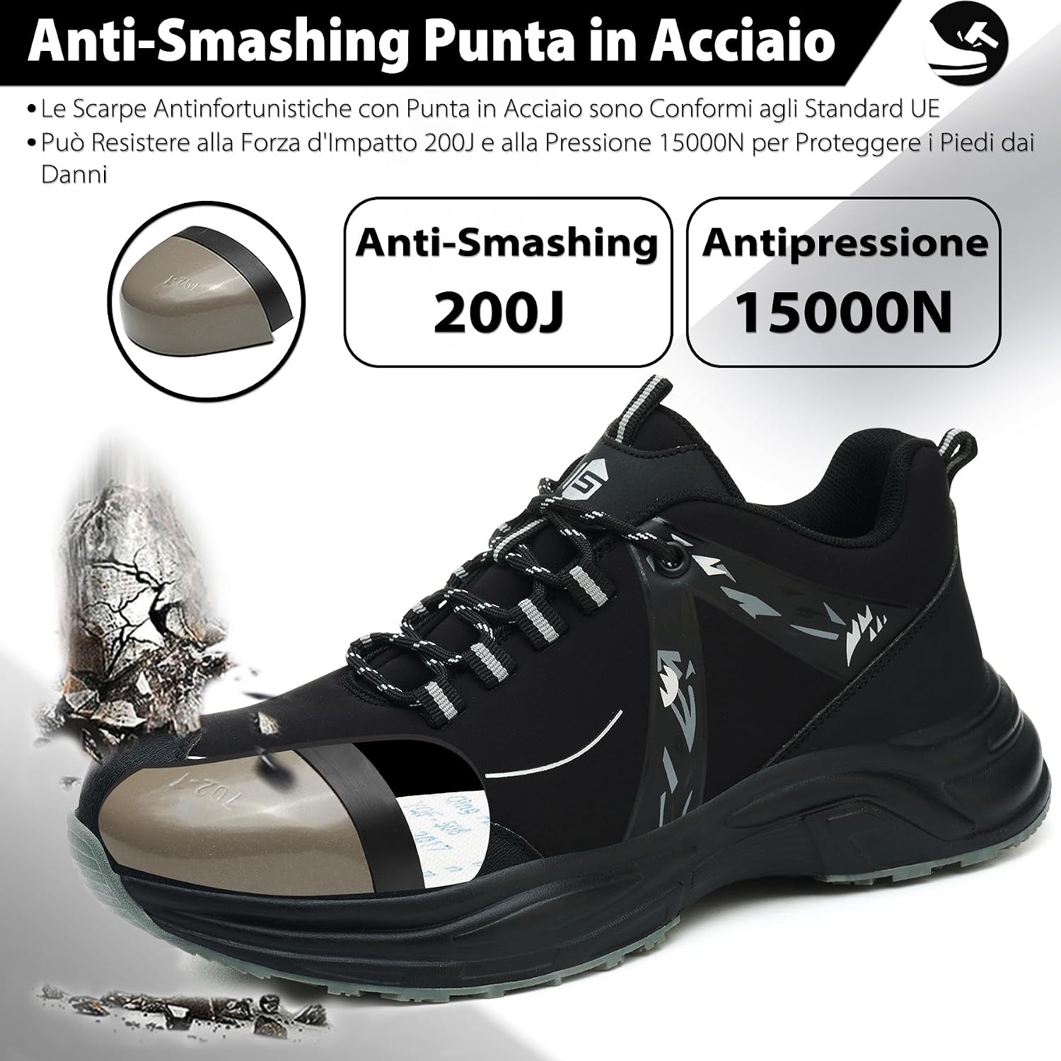 Detalle 2 de Scarpe antinfortunistiche antiscivolo 1100N