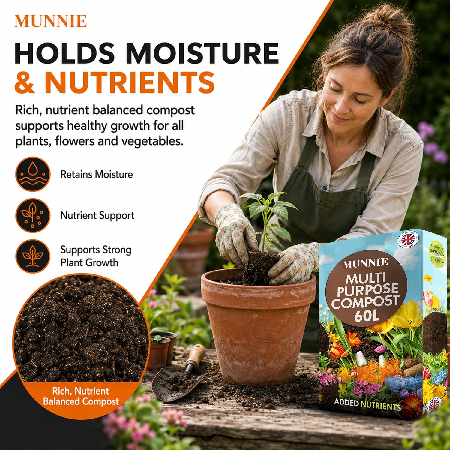 Thumbnail 5 de Munnie 60L Multi-Purpose Compost Soil Bag