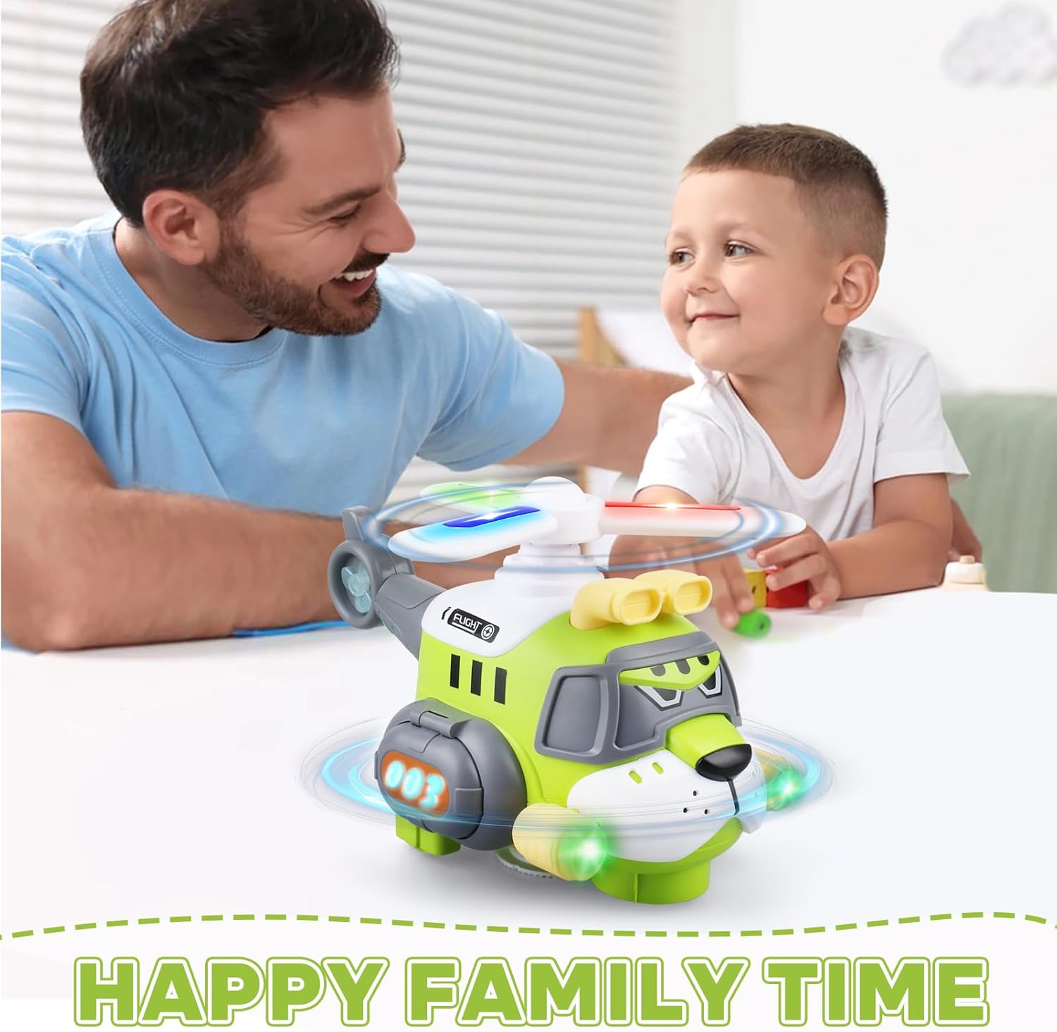 Detalle de victob Helicopter Toy for Kids with Lights & Sounds