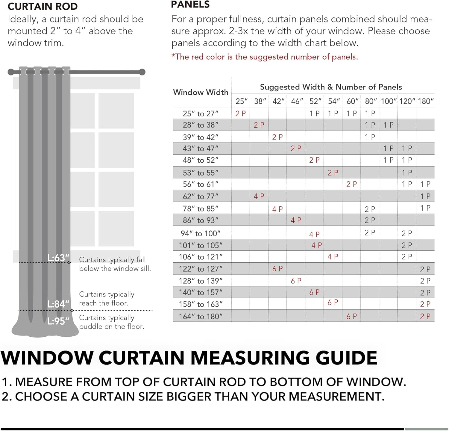 Thumbnail 6 de Deconovo Visillos Traslúcidos Elegant 2 Paneles 140x290 cm