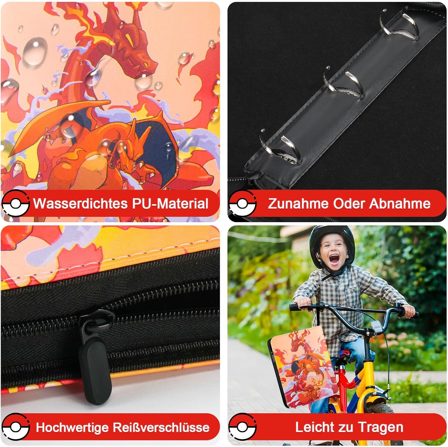 Thumbnail 2 de Card Binder for Kids L900 – 9 Pocket Trading Card Album with Zip, 900-Capacity Sleeves