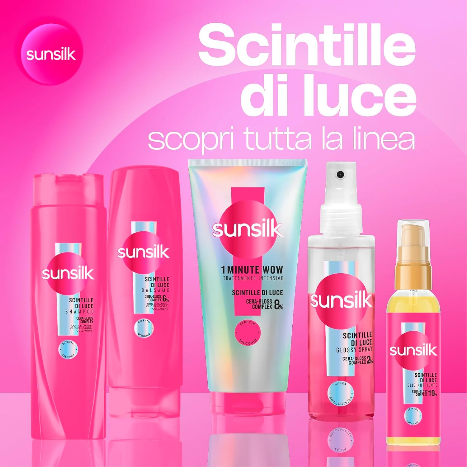 Detalle de Sunsilk Scintille di Luce Shampoo Idratante e Districante, 250 ml