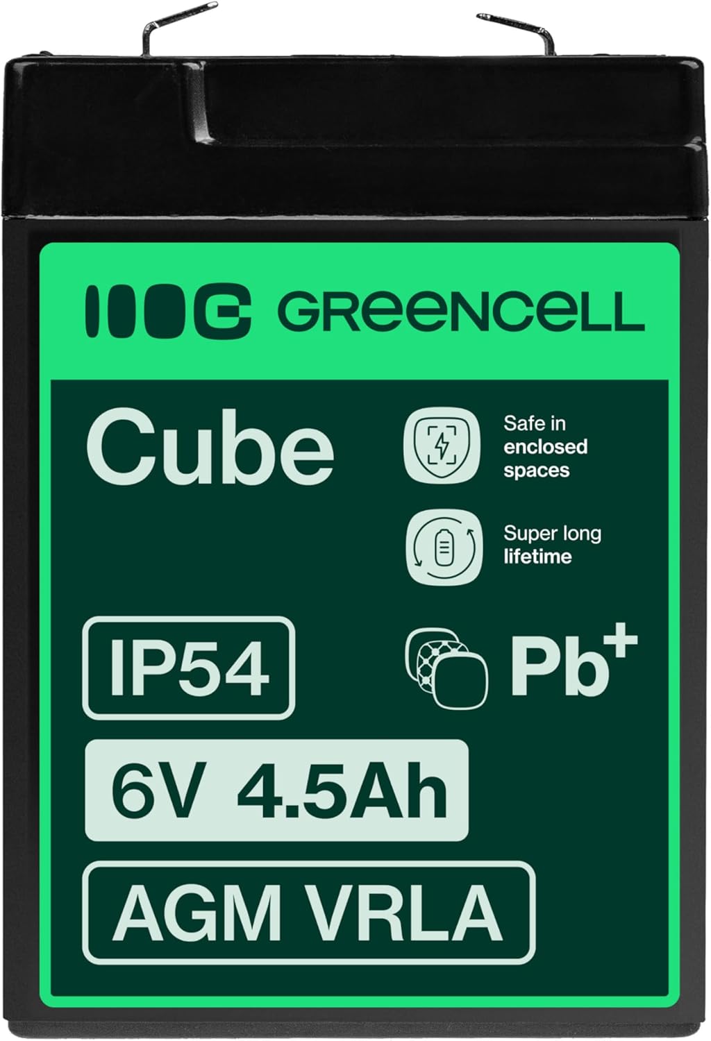 Thumbnail 2 de Green Cell AGM VRLA 6V 4,5Ah Batterie 🔌