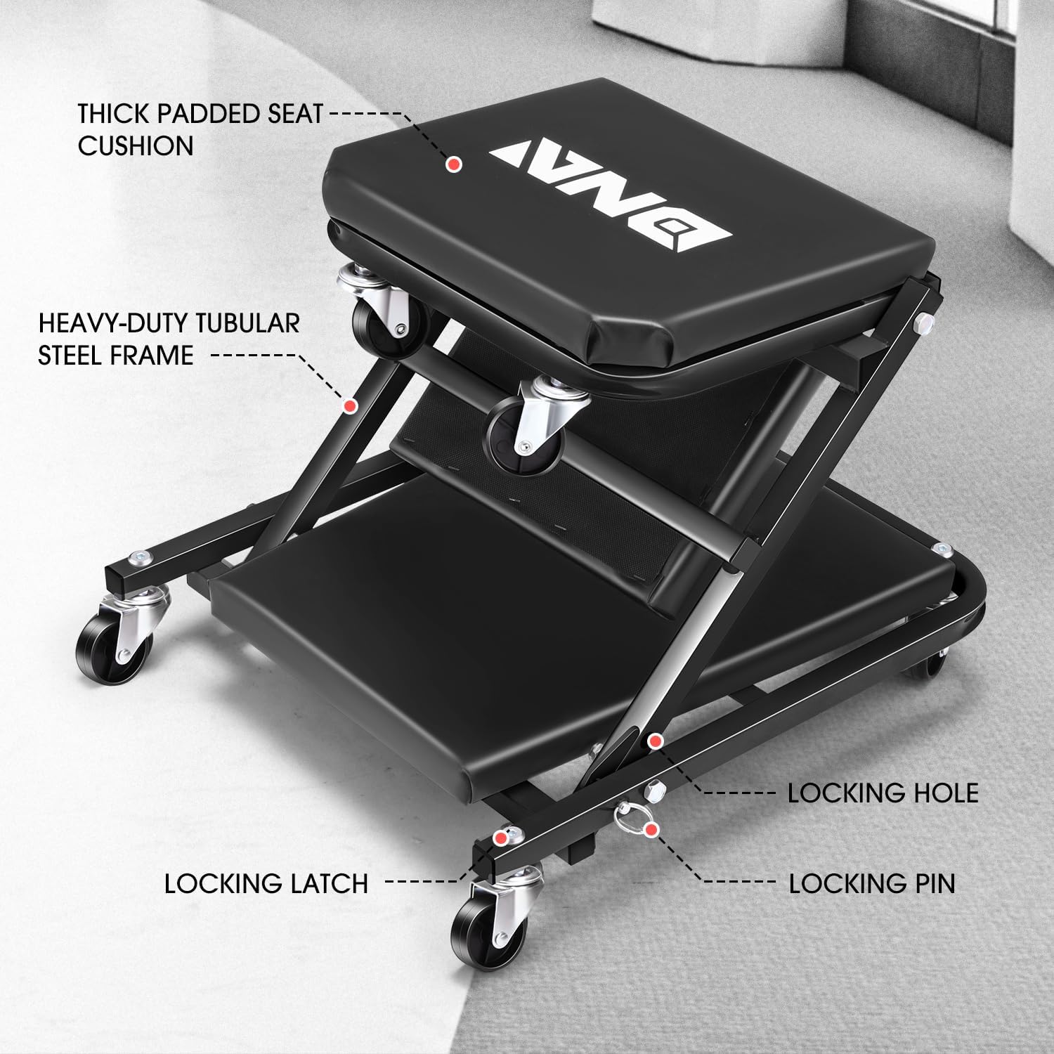 Detalle 2 de DNA MOTORING TOOLS-00493 36in Rolling Z Creeper