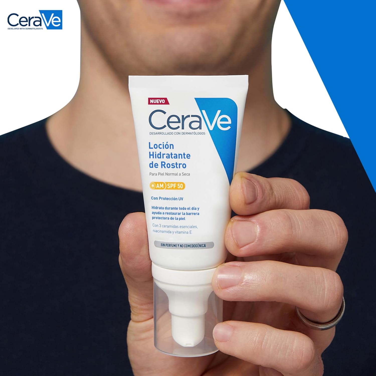 Thumbnail 4 de CeraVe Loción Hidratante Facial SPF 50 🌞 Para Piel Normal a Seca