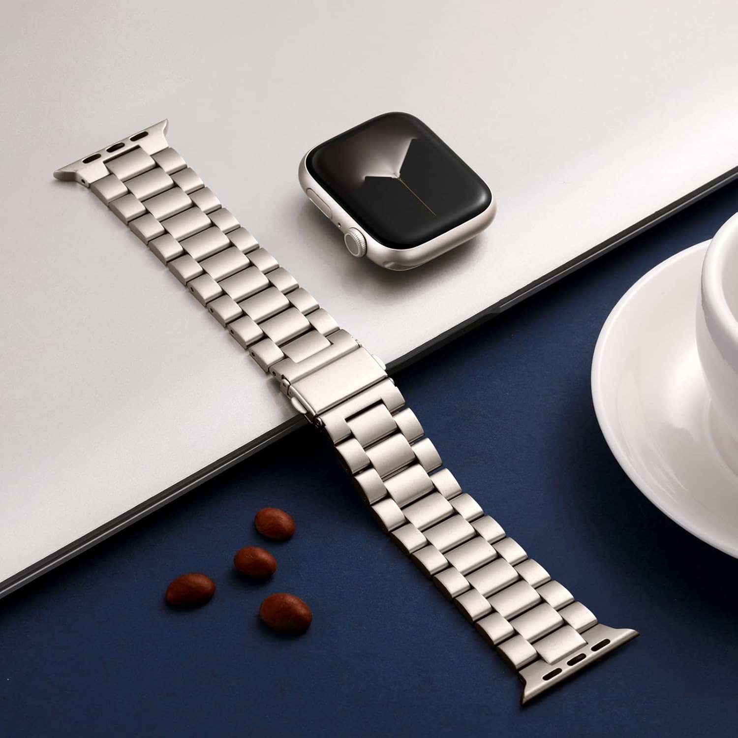 Thumbnail 2 de Netolo Metal Strap for Apple Watch (Series 11/10 46mm, Series 9/8/7 45mm, SE/SE 2 44mm, Series 6/5/4/3/2/1 42mm)