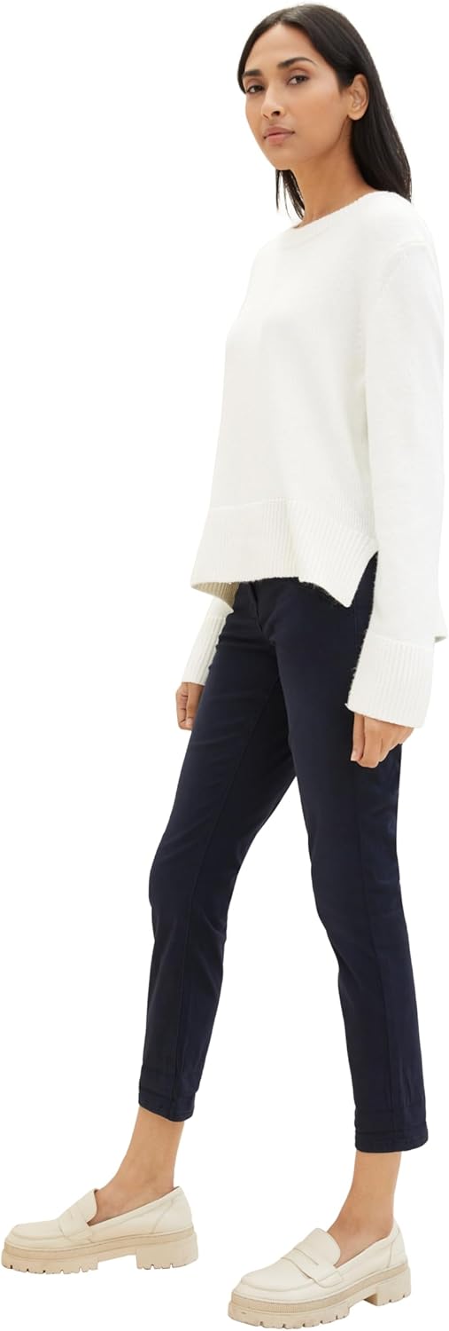 Thumbnail 6 de TOM TAILOR Damen Tapered Relaxed Hose mit Kordelzug (Five-Pocket-Style)