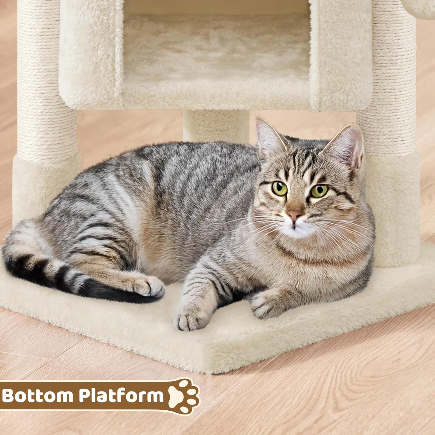 Thumbnail 5 de Yaheetech Cat Tree Tower 52 cm Top