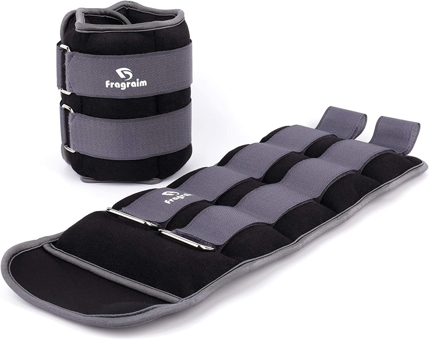 Detalle de Fragraim Gewichtsmanschetten für Fuß & Handgelenk (Paar) in 0,5 bis 10 kg – Trainingsgewichte für Gymnastik, Laufen & Bewegung