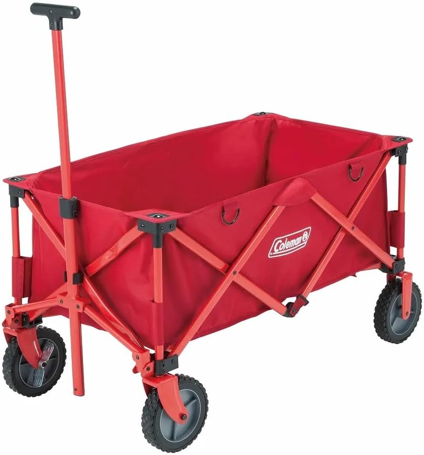 Detalle de Coleman アウトドアワゴン 2000021989 耐荷重約100kg・ストッパー付き・レッド