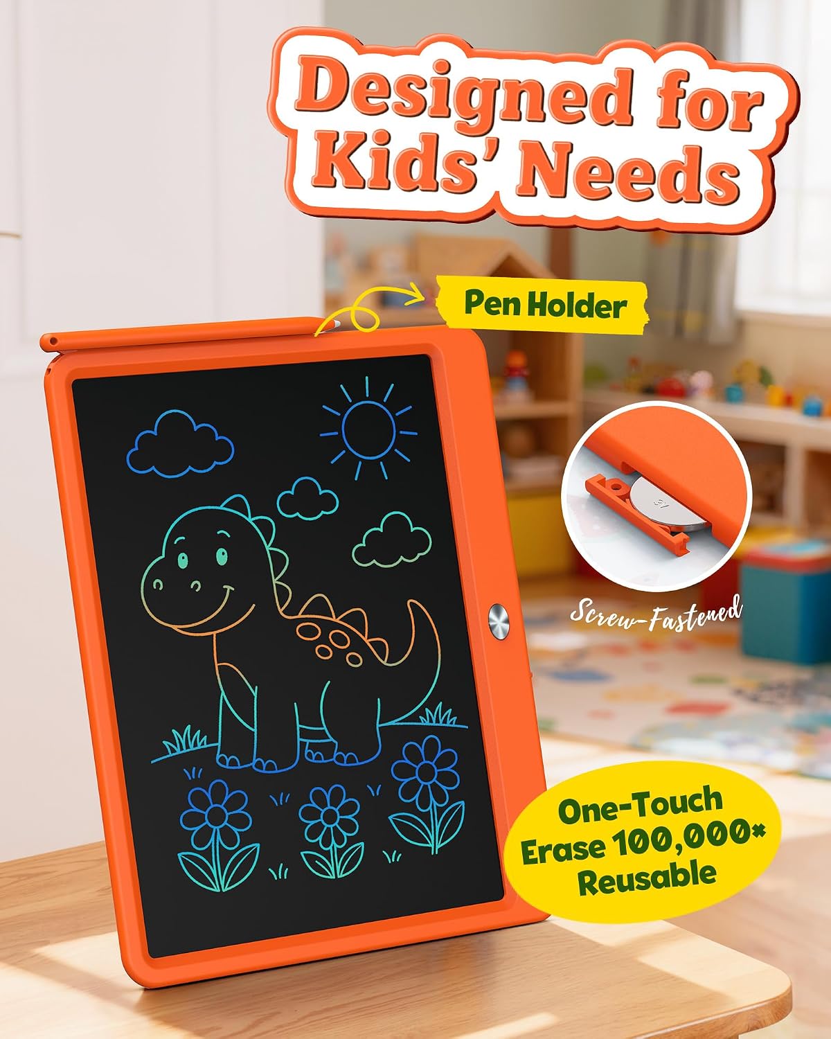 Thumbnail 3 de bravokids LCD22 12-Inch LCD Writing Tablet, Reusable Color Screen