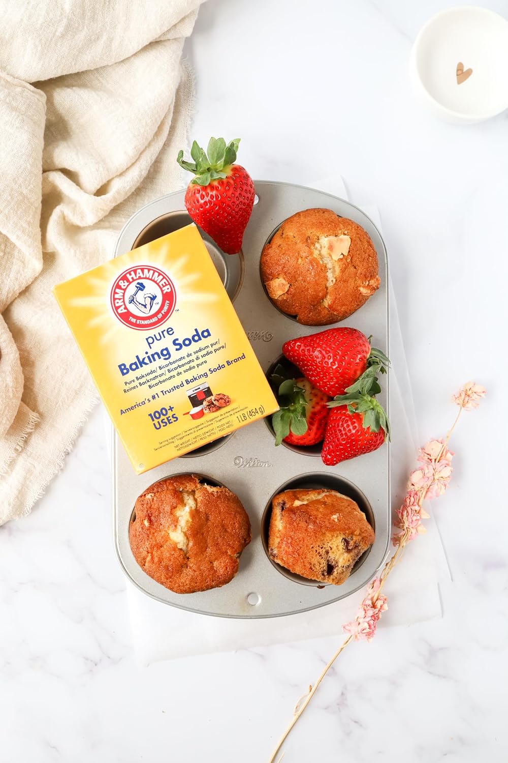 Detalle de ARM & HAMMER Baking Soda – Reines Backnatron, 12 x 454 g