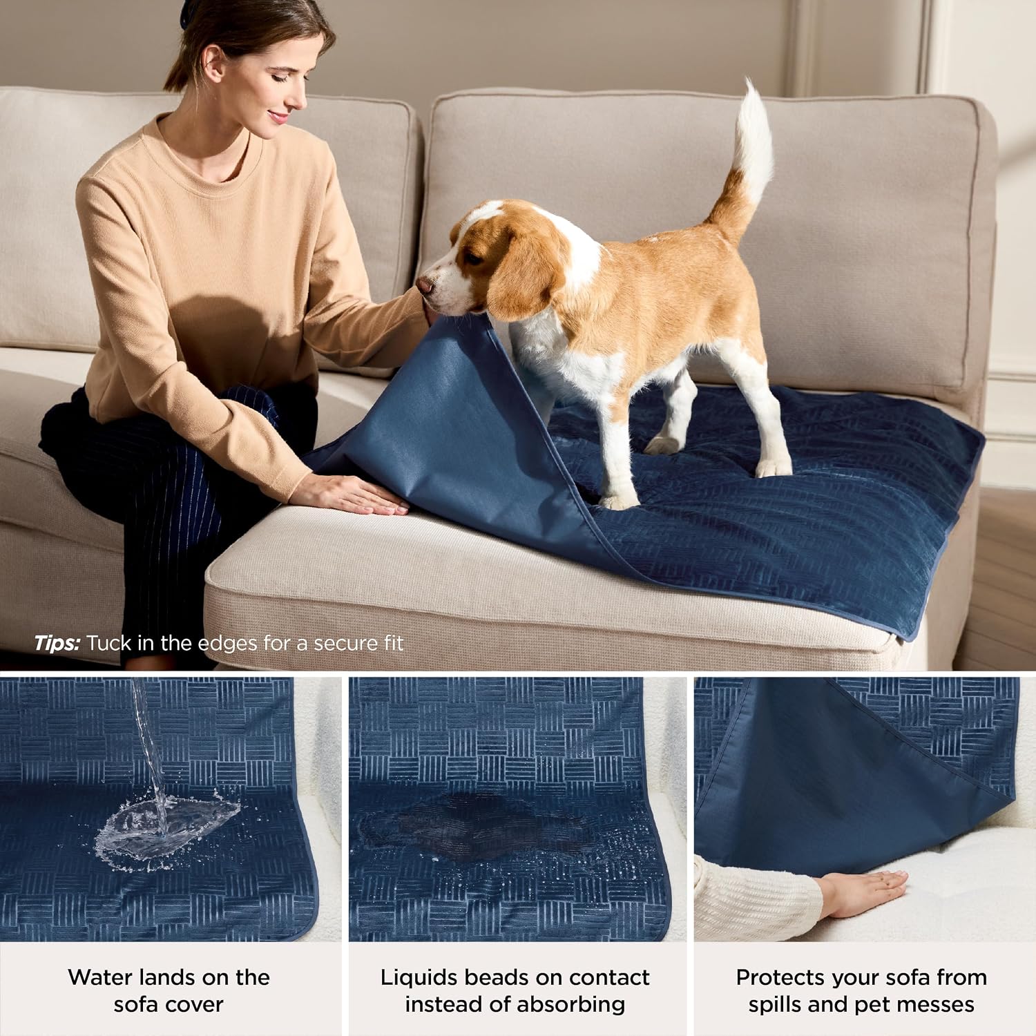 Detalle de Bedsure Waterproof Couch Cover 40x50IN