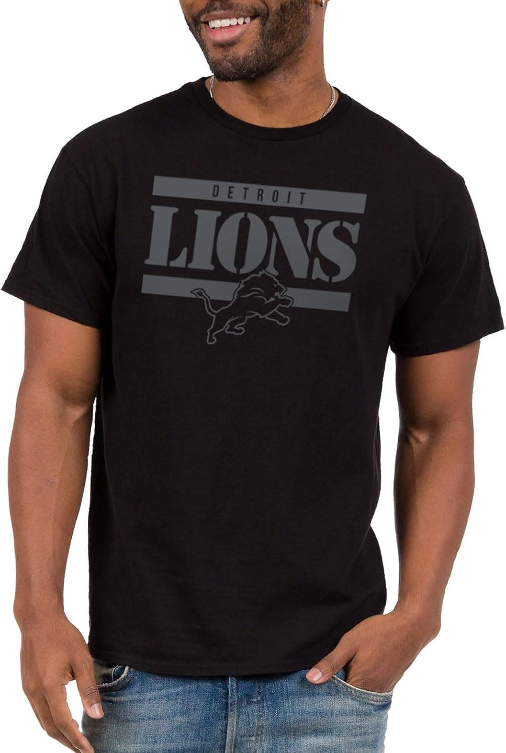 Thumbnail 4 de Junk Food NFL Mens X NFL Team Stencil Block Adult Short Sleeve Fan T-Shirt (Officially Licensed)