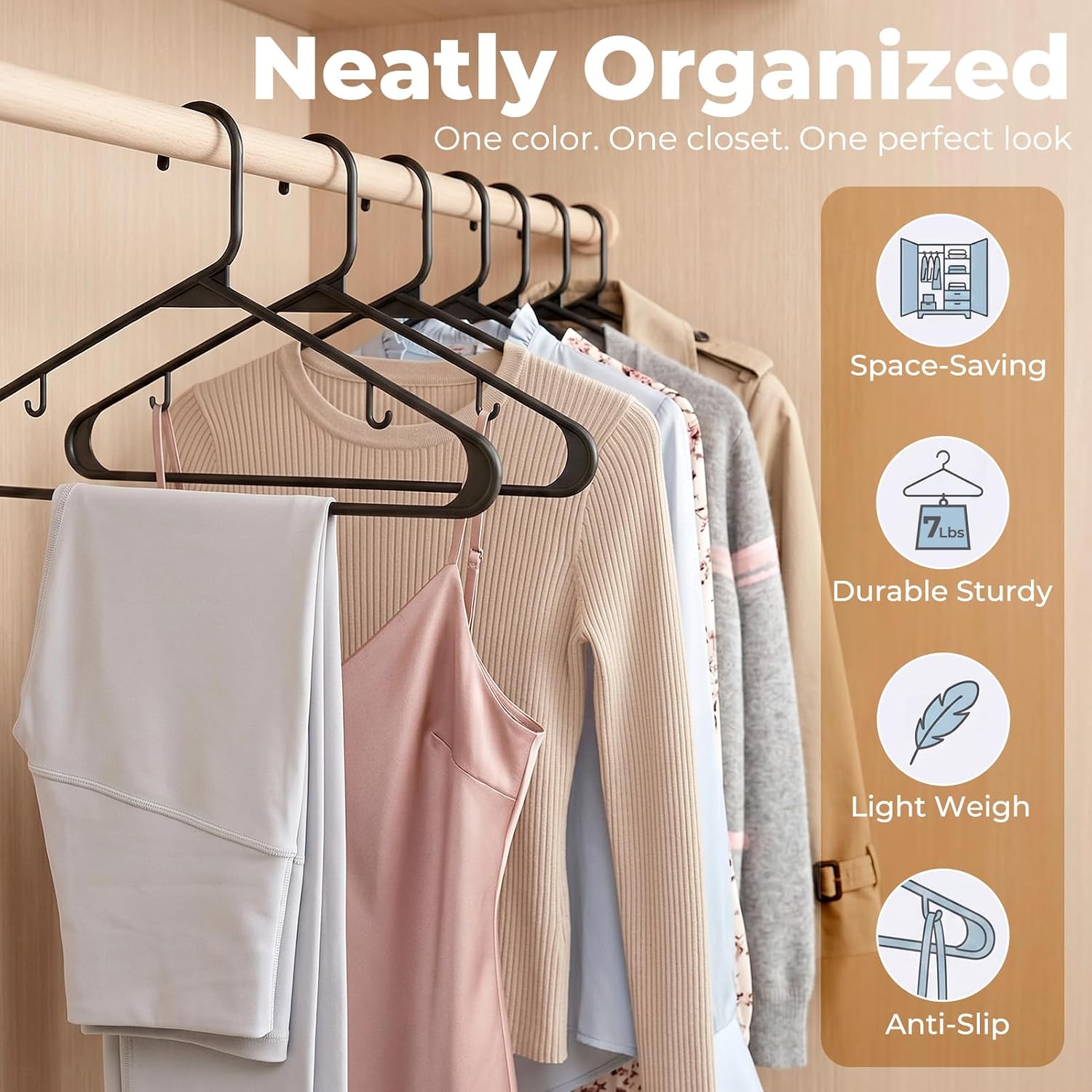 Detalle de HOUSE DAY 60-Pack Clothes Hangers