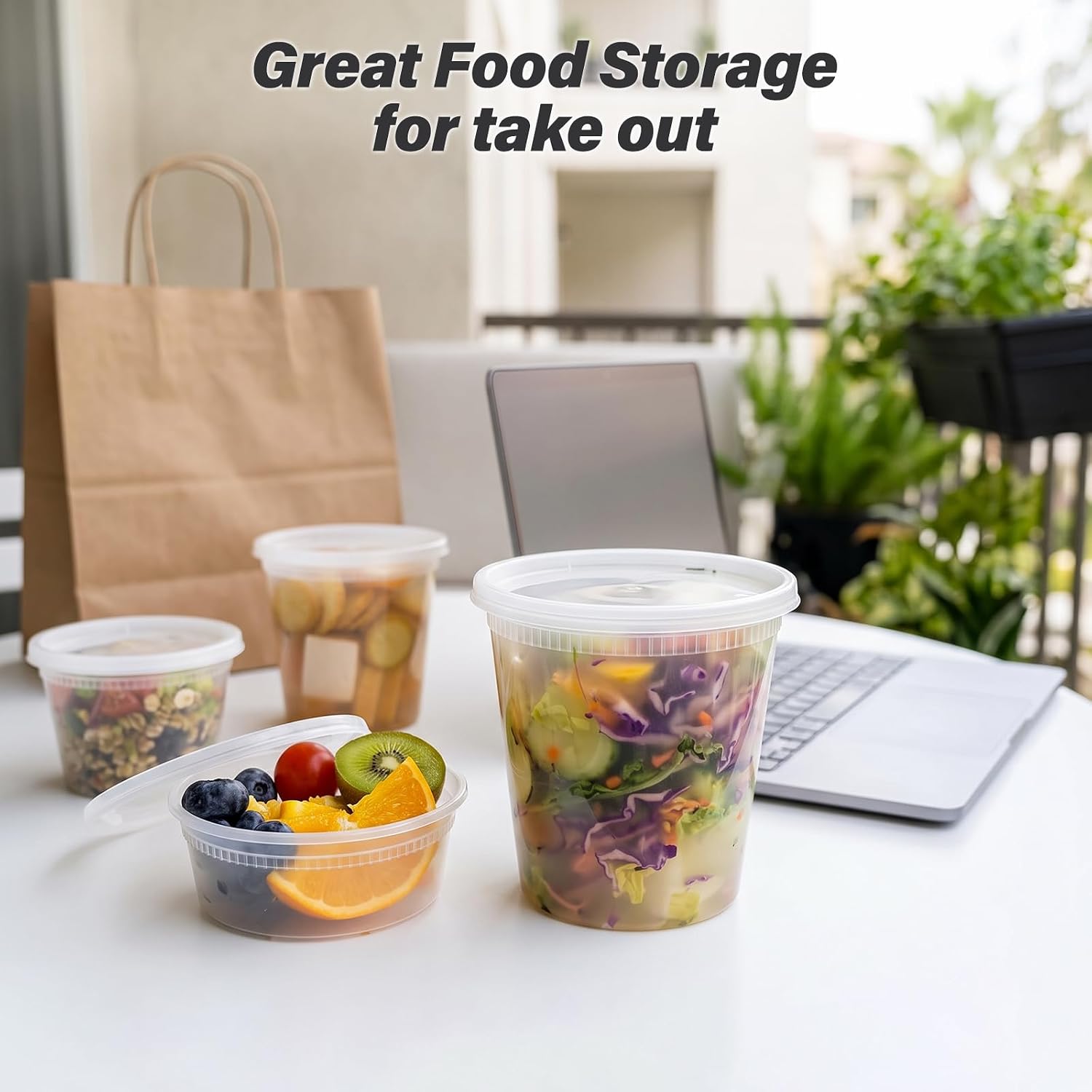 Thumbnail 6 de Dealusy 32 oz Deli Containers 50-Pack 🥣