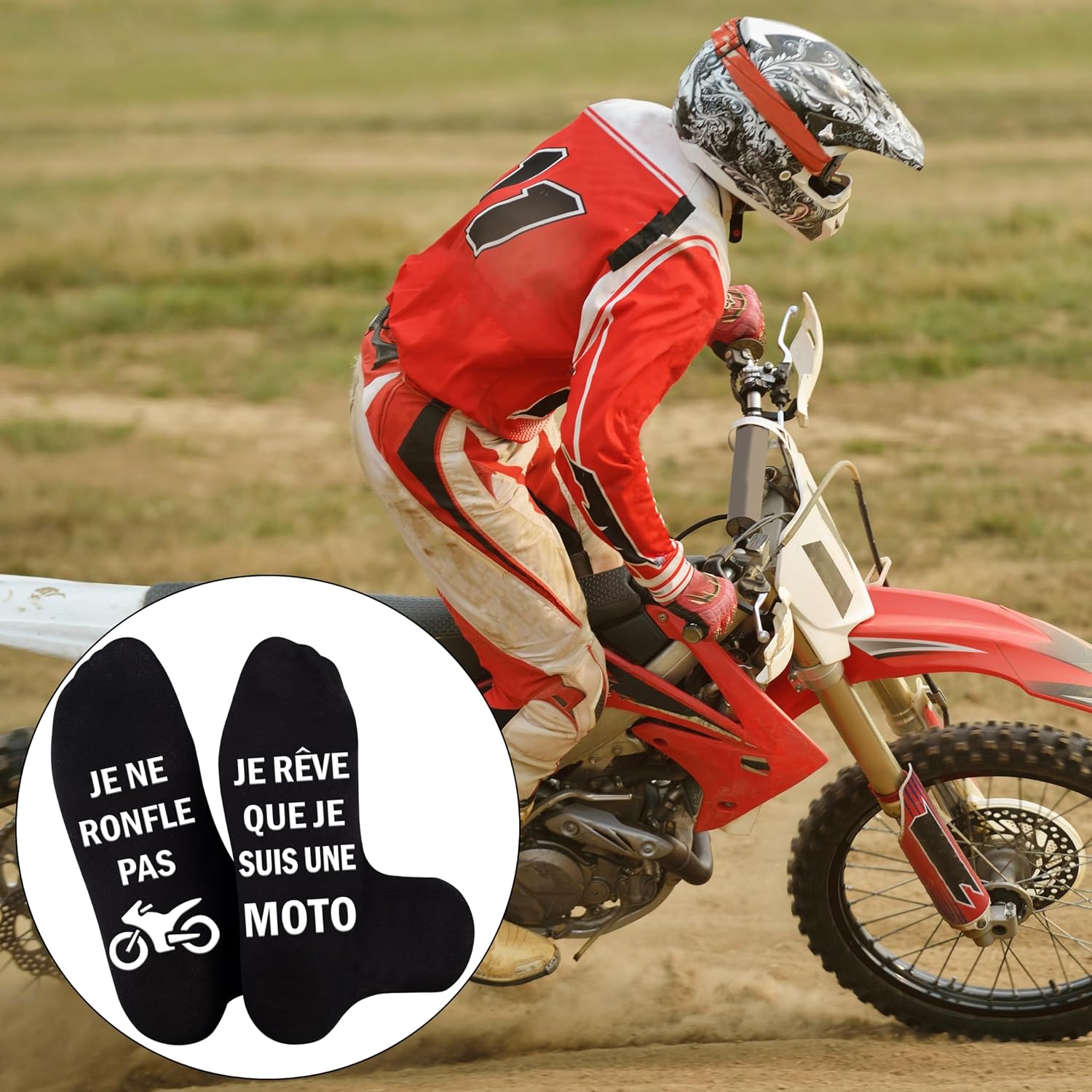 Thumbnail 6 de Chaussettes Rigolote moto 43-46