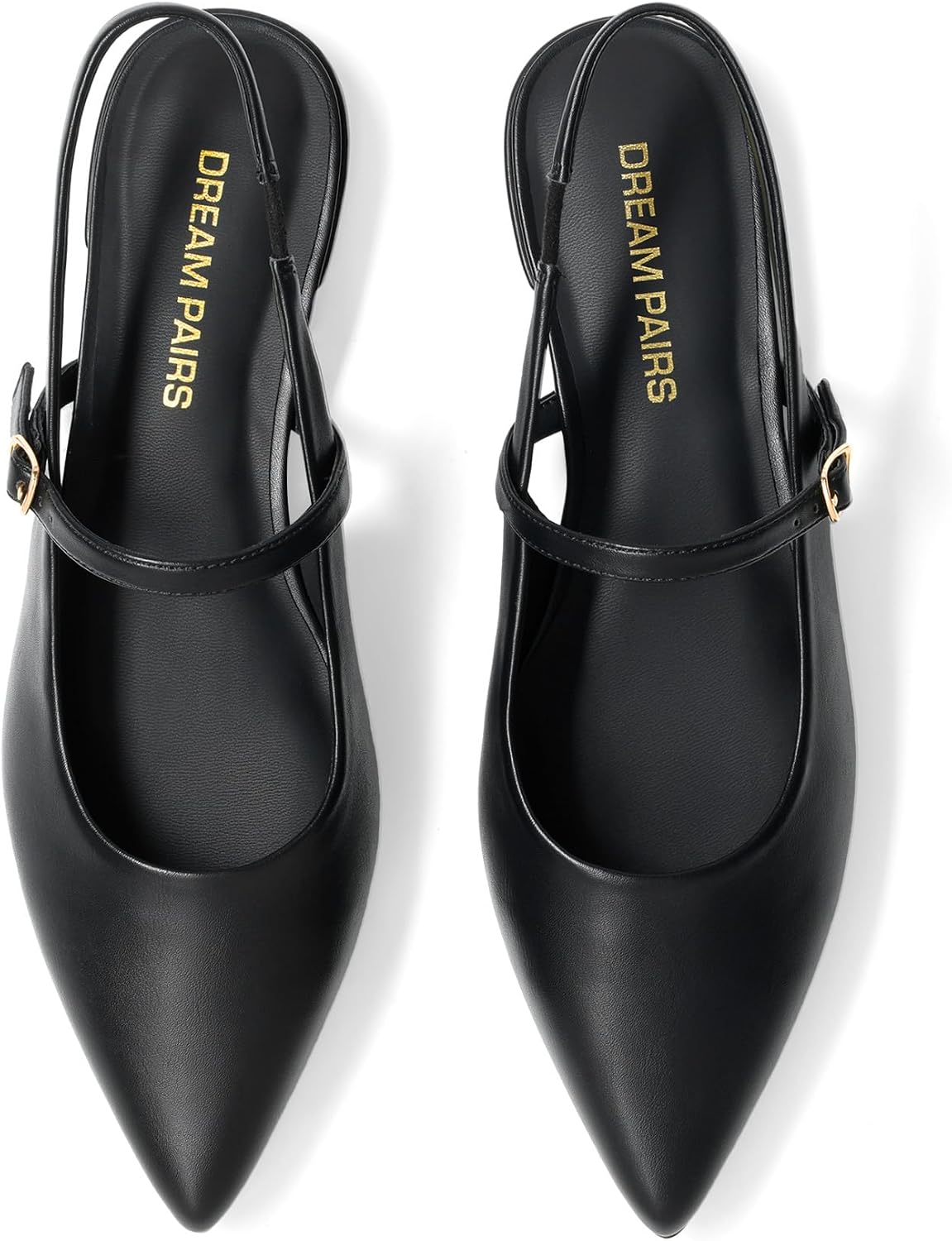 Detalle de DREAM PAIRS Slingback Flats with Buckle Strap