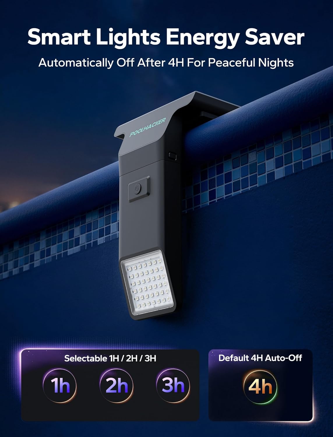 Thumbnail 5 de Solar Pool Lights for Inground & Above Ground Pools — 10-Color LED Lights with Timer and Remote