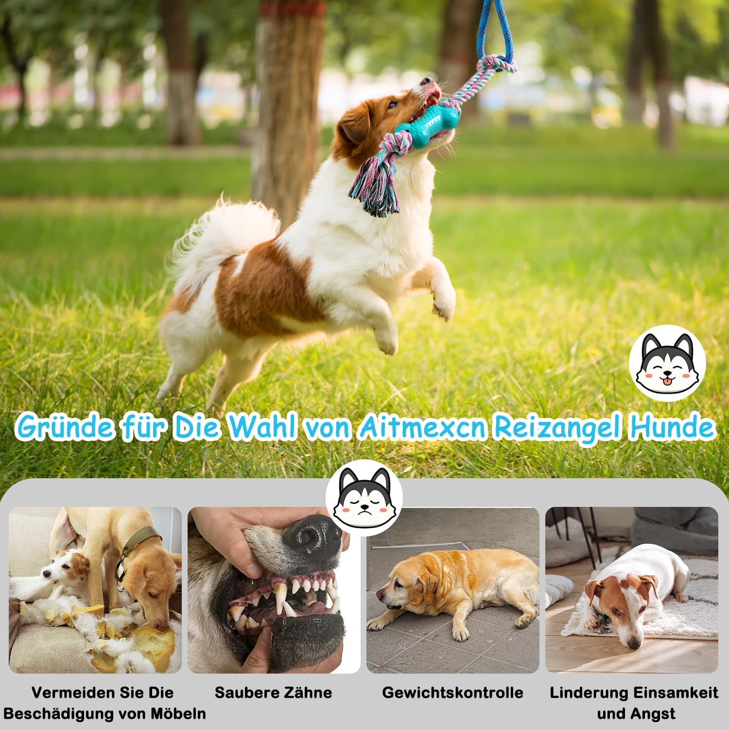 Thumbnail 2 de Aitmexcn Reizangel Hunde ausziehbar