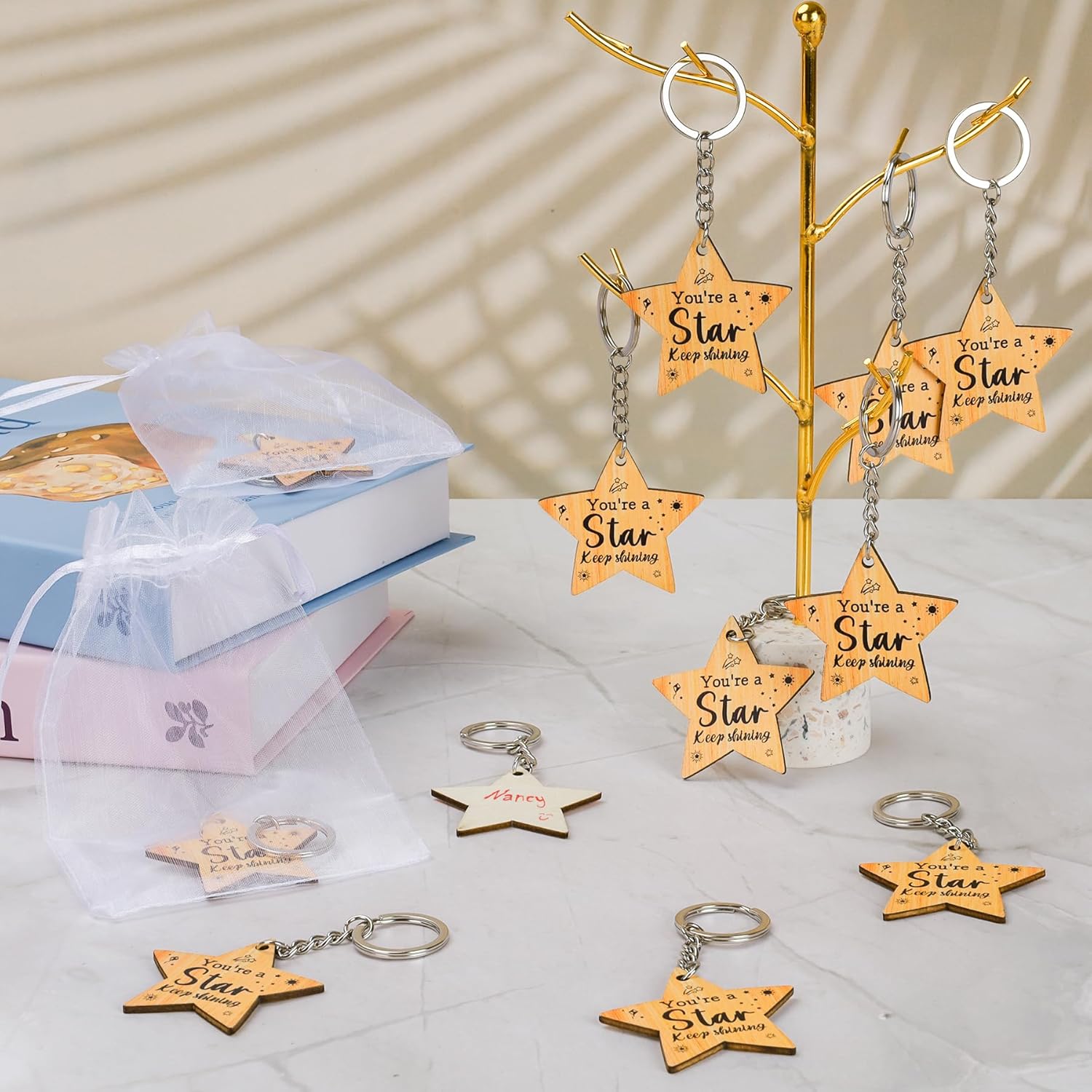 Thumbnail 4 de CSYY 24‑Piece Star Keyring Set: School Leaver Gifts for Pupils (Class of 2026)