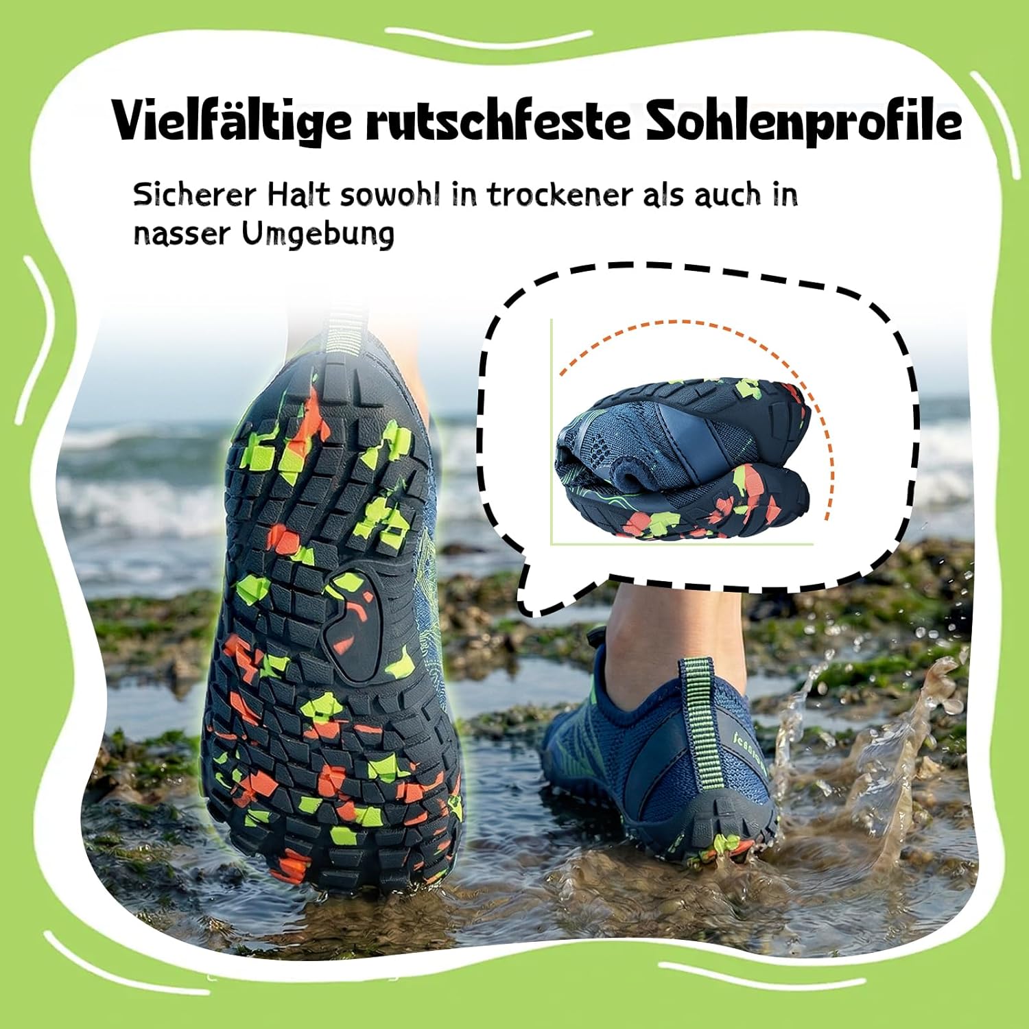 Thumbnail 4 de IceUnicorn Kinder Barfußschuhe – atmungsaktiv, dünne Sohle, einfach anzuziehen
