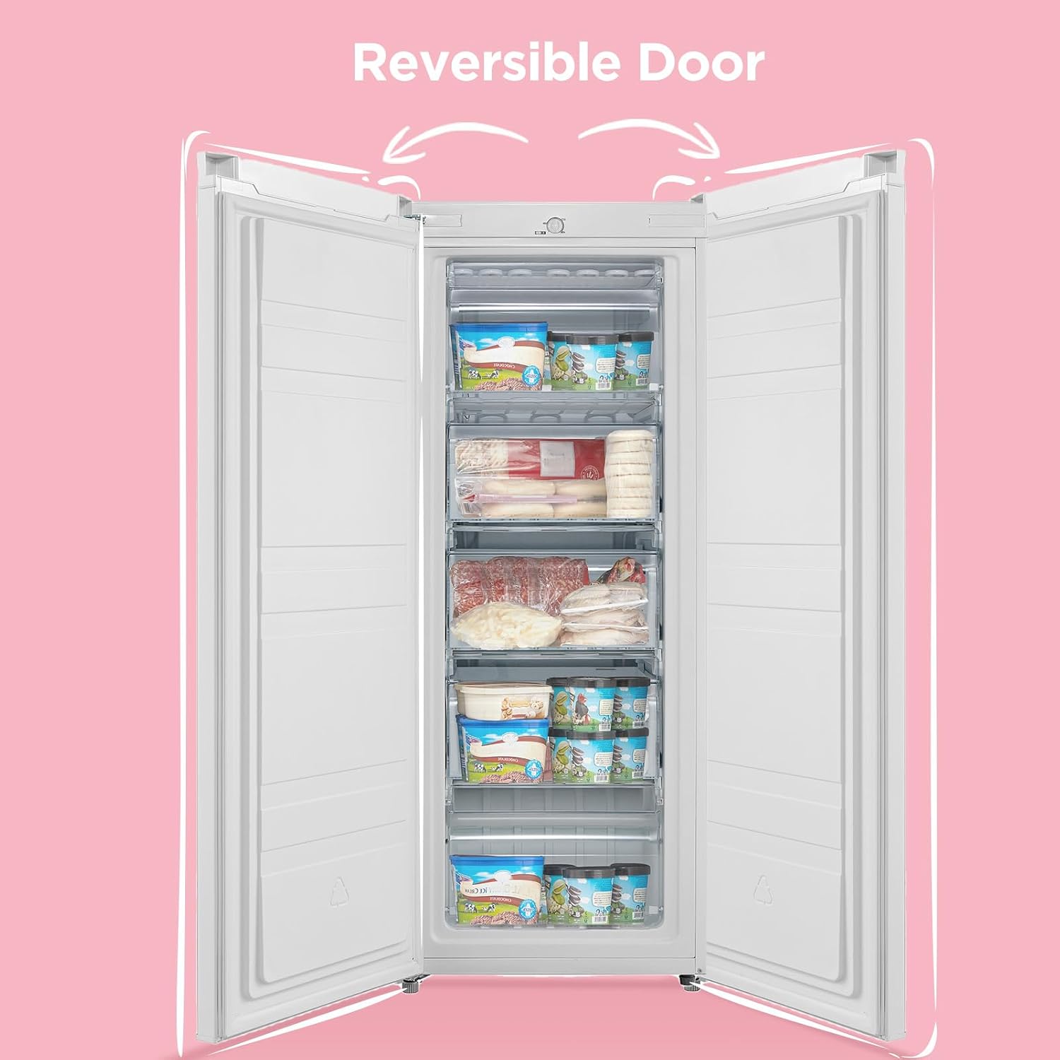 Thumbnail 6 de COMFEE' 160L Freestanding Upright Freezer (RCU160WH2UK(E))