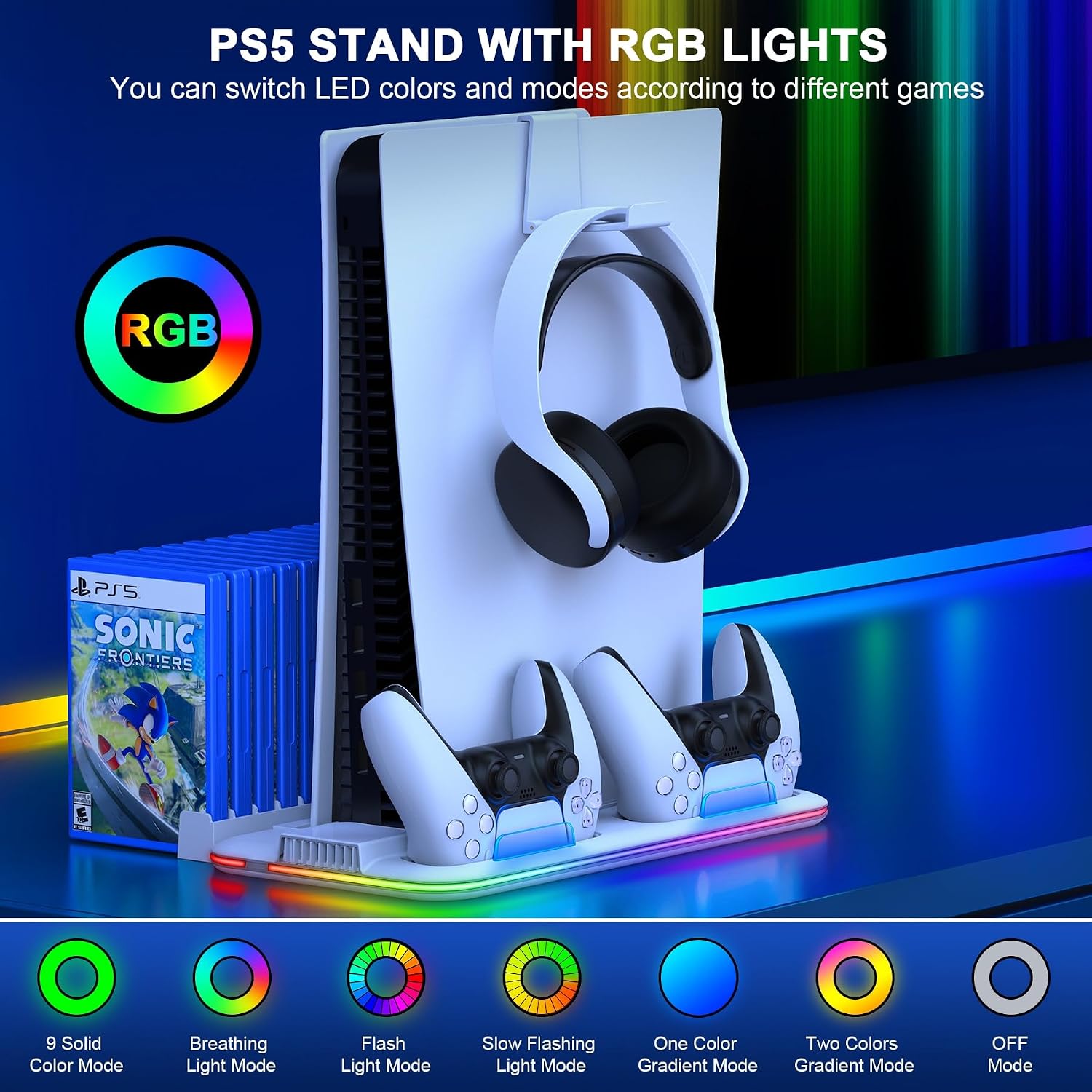Thumbnail 2 de HEYLICOOL PS5 Slim Cooling Station