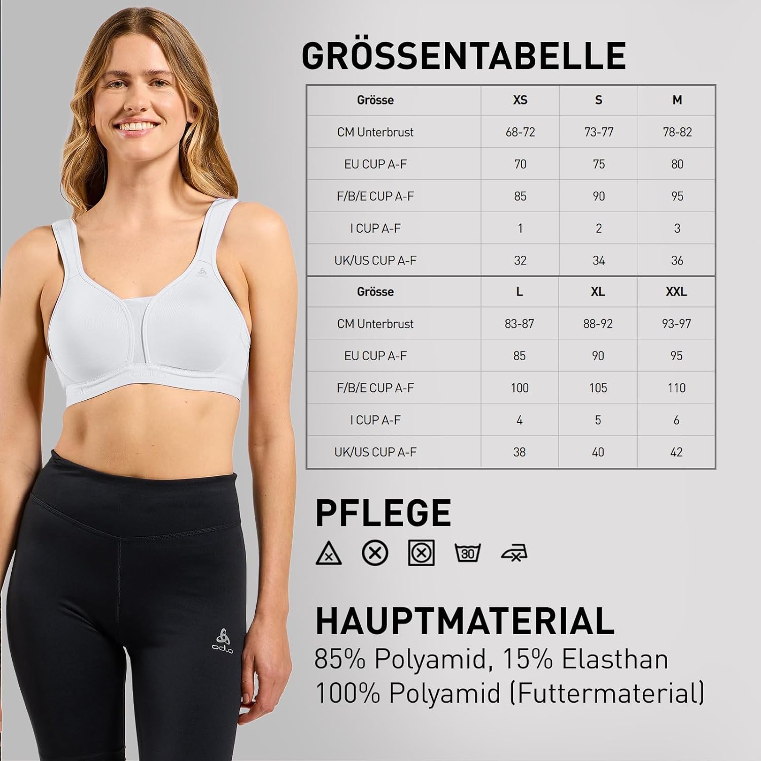 Thumbnail 5 de Odlo Sport BH Padded High I Damen-Sports-BH mit starkem Halt