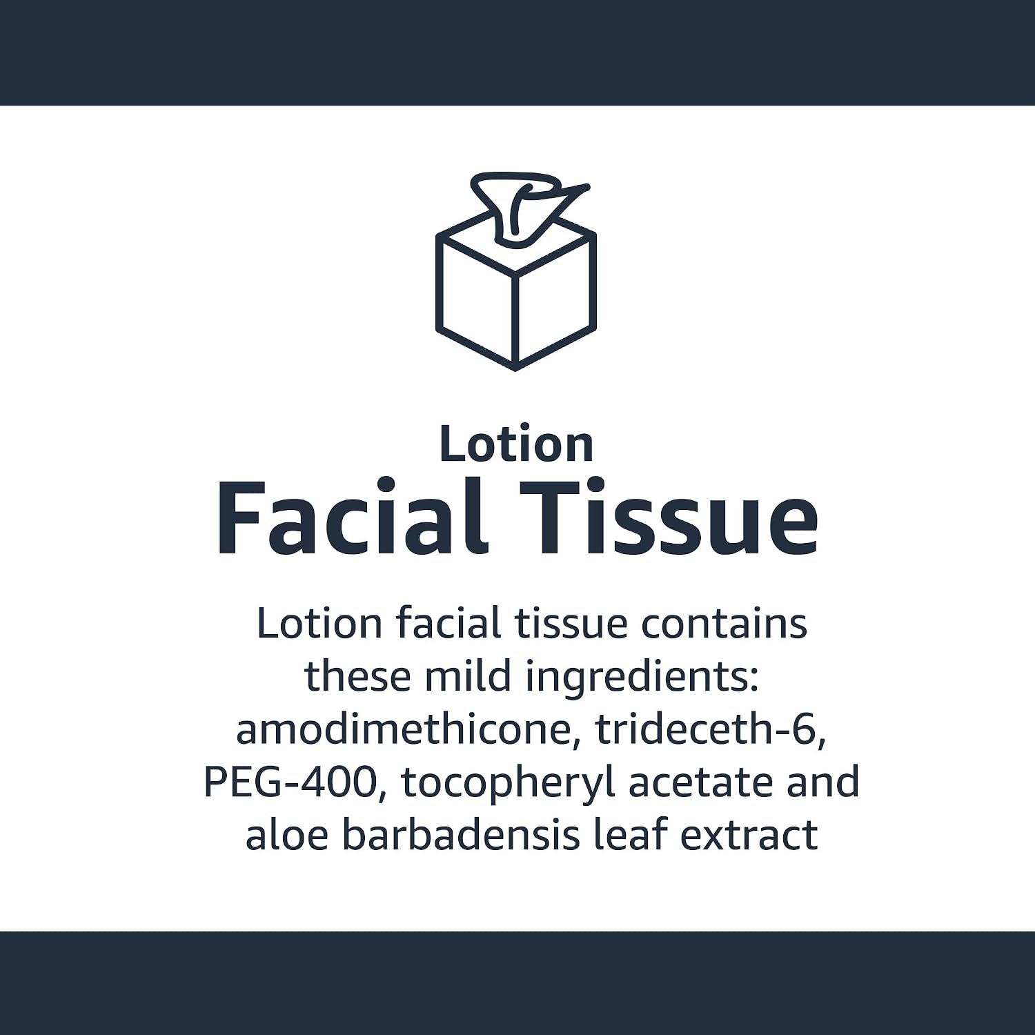 Detalle de Amazon Basics Facial Tissues with Lotion, 2-Ply, 1350 Count (18 Boxes)